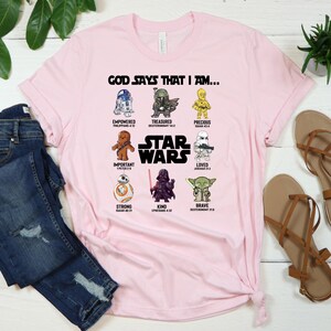 God Says That I Am Star Wars Shirt, Star Wars Fan Shirt, God Says Shirt, Disney Fan Shirt, Star Wars Gift Shirt image 2
