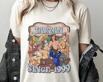 Vintage Tarzan 1999 Shirt, Tarzan and Jane Shirt, Jane Porter, Disney Animal Kingdom Shirt, Tarzan Gift Shirt, Magic Kingdom