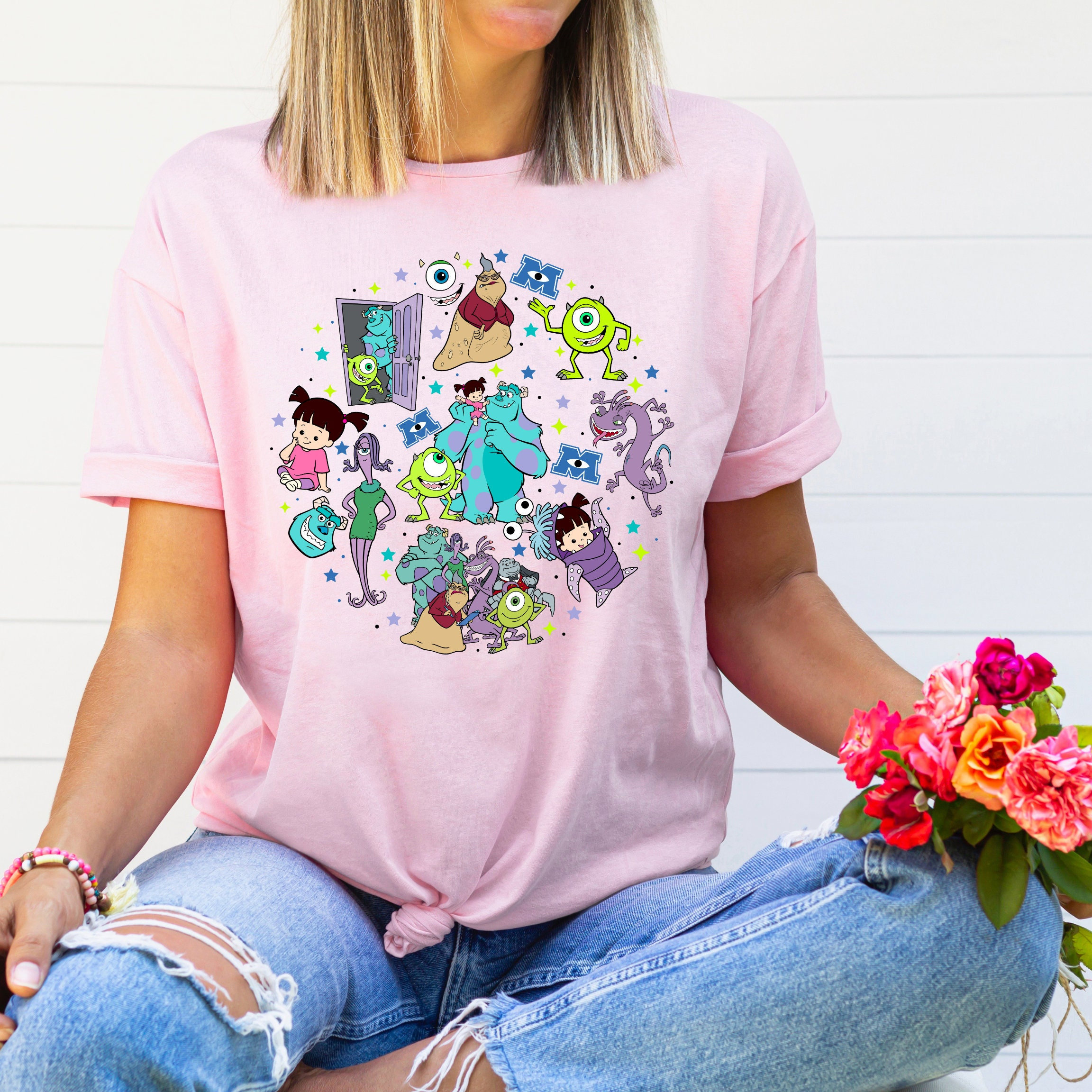 Disney Monsters Inc Shirt, Monster Inc Characters Shirt, Boo and Mike Shirts,  Monsters Boys Shirt, Monsters in Mickey Ears Shirt - Etsy