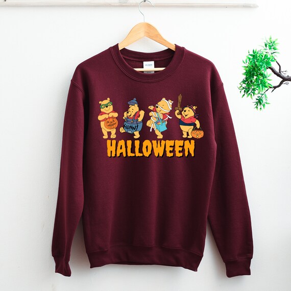 Disney Winnie the Pooh Halloween Sweatshirt Winnie the Pooh Shirt Halloween Party Disneyland Halloween Trip Gifts Shirt Movie Shirt Etsy Ireland