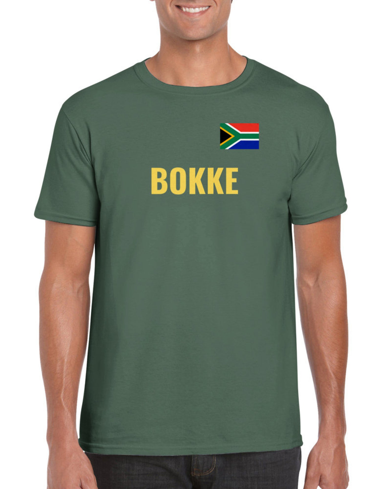 Classic South Africa Bokke Crewneck Tshirt Etsy
