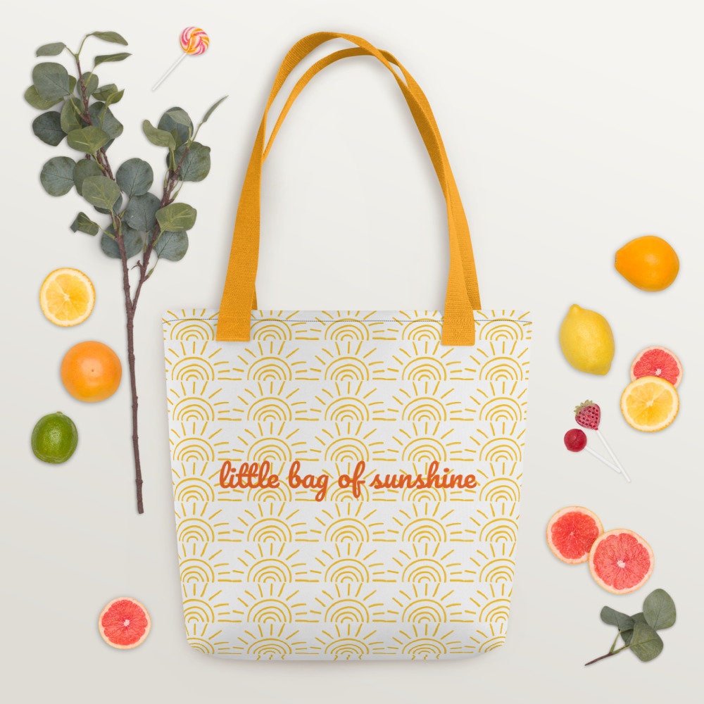 Little bag of sunshine ladies tote bag 15 x 15 Etsy