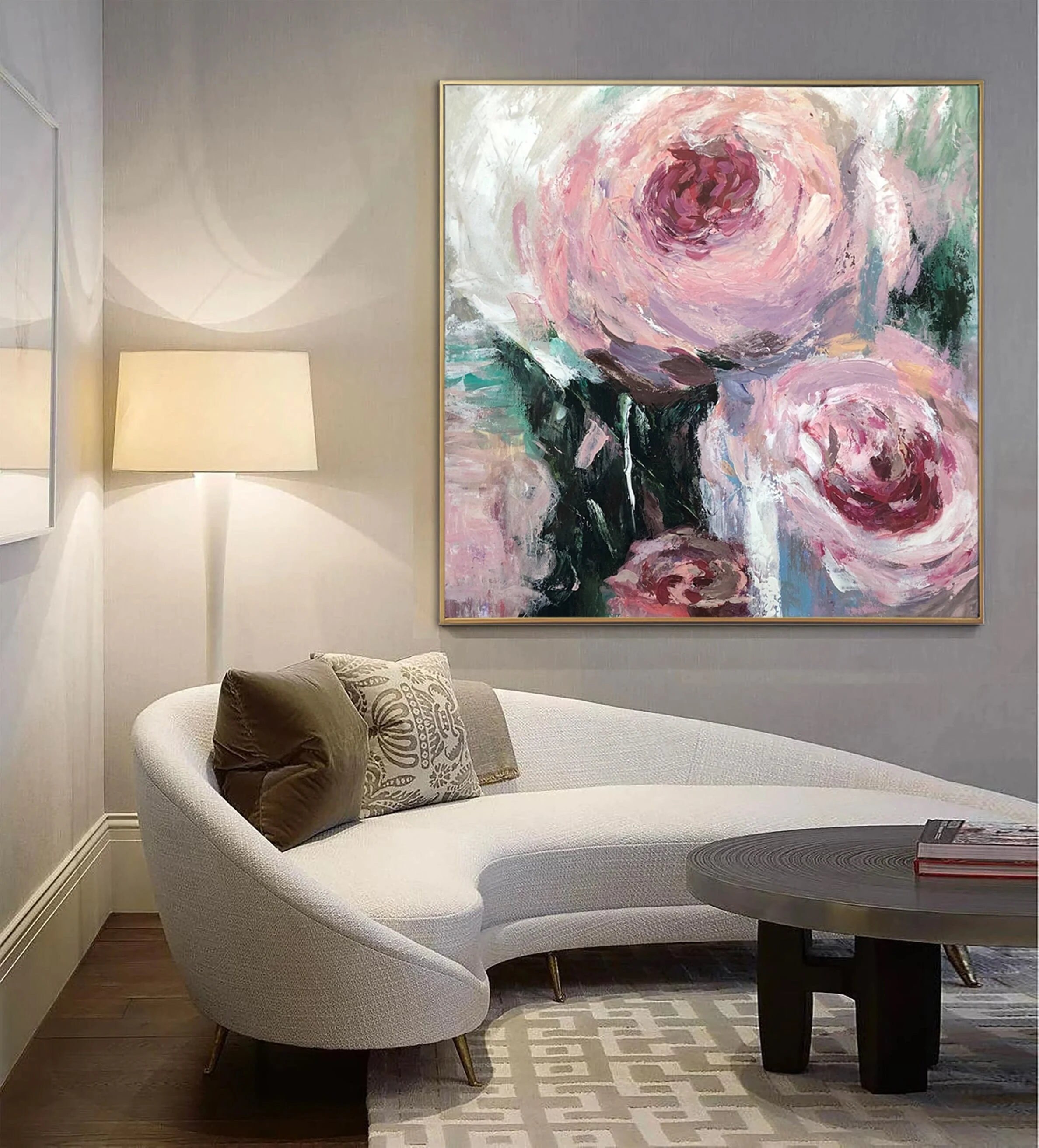 Pastel Floral Abstract Painting MT#2618 main image 0