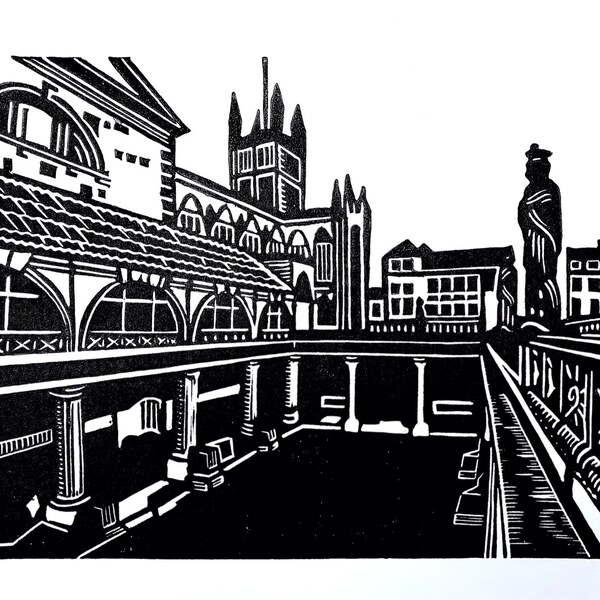 Roman Bath Wall Art Etsy