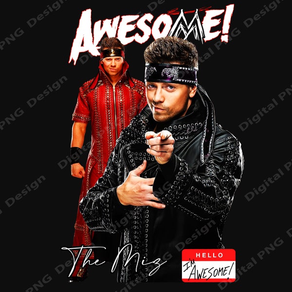 MIZ WWE png , Instant Download, Digital Files Png