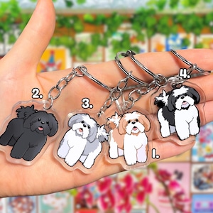 Dog Keyring - Shih Tzu / Lhasa Apso