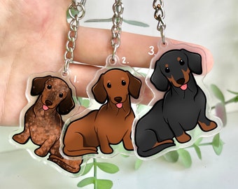 Dog Keyring - Dachshund / Sausage Dog