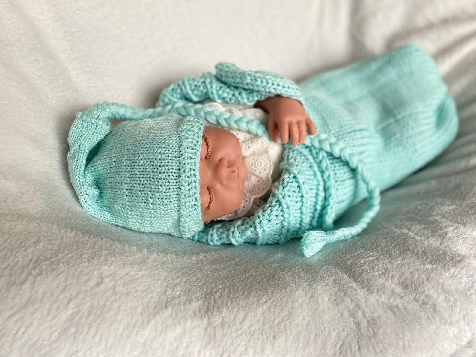 Preemie swaddle set gift for prematurely born baby sleeping Etsy