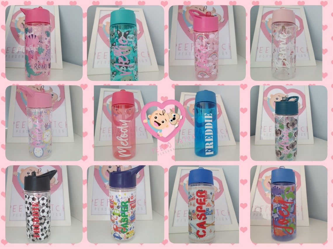 Personalised Quality 420ml Toddler / School Drinking Bottle Etsy
