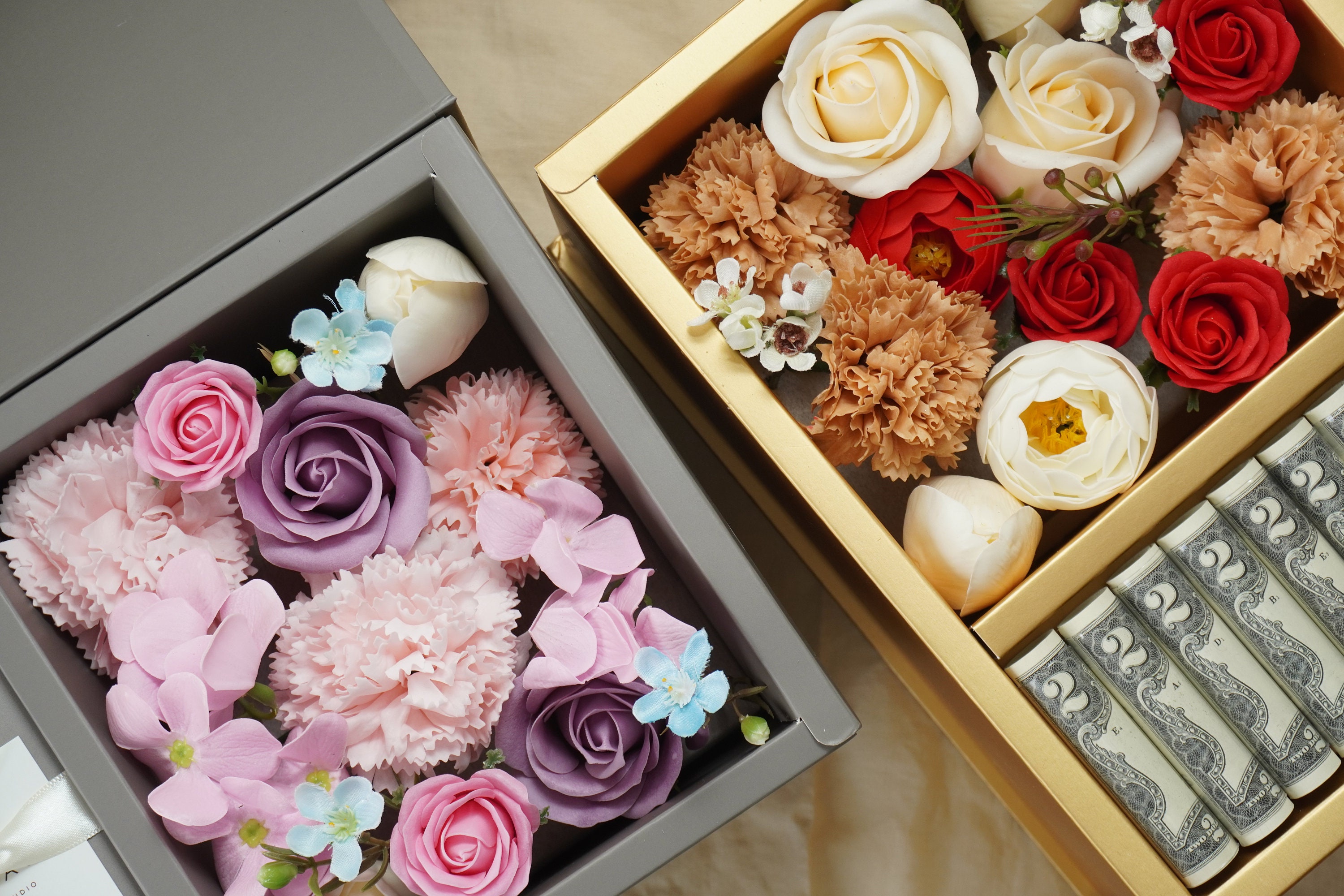 Money Flower Box  Flower Gift Korea