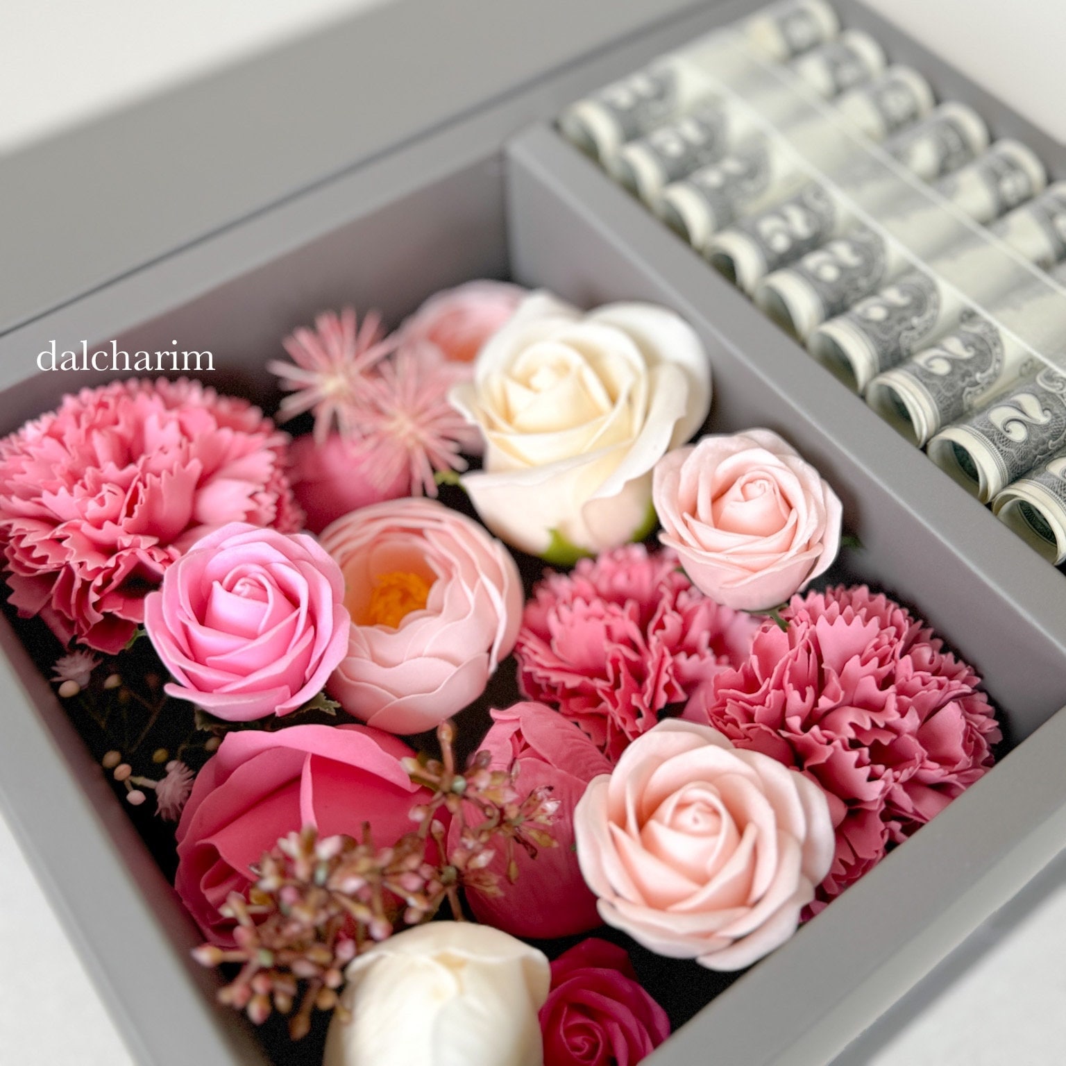 Graduation / Flower Box / Soap Flower / Money Gift Box / Cash Gift Box