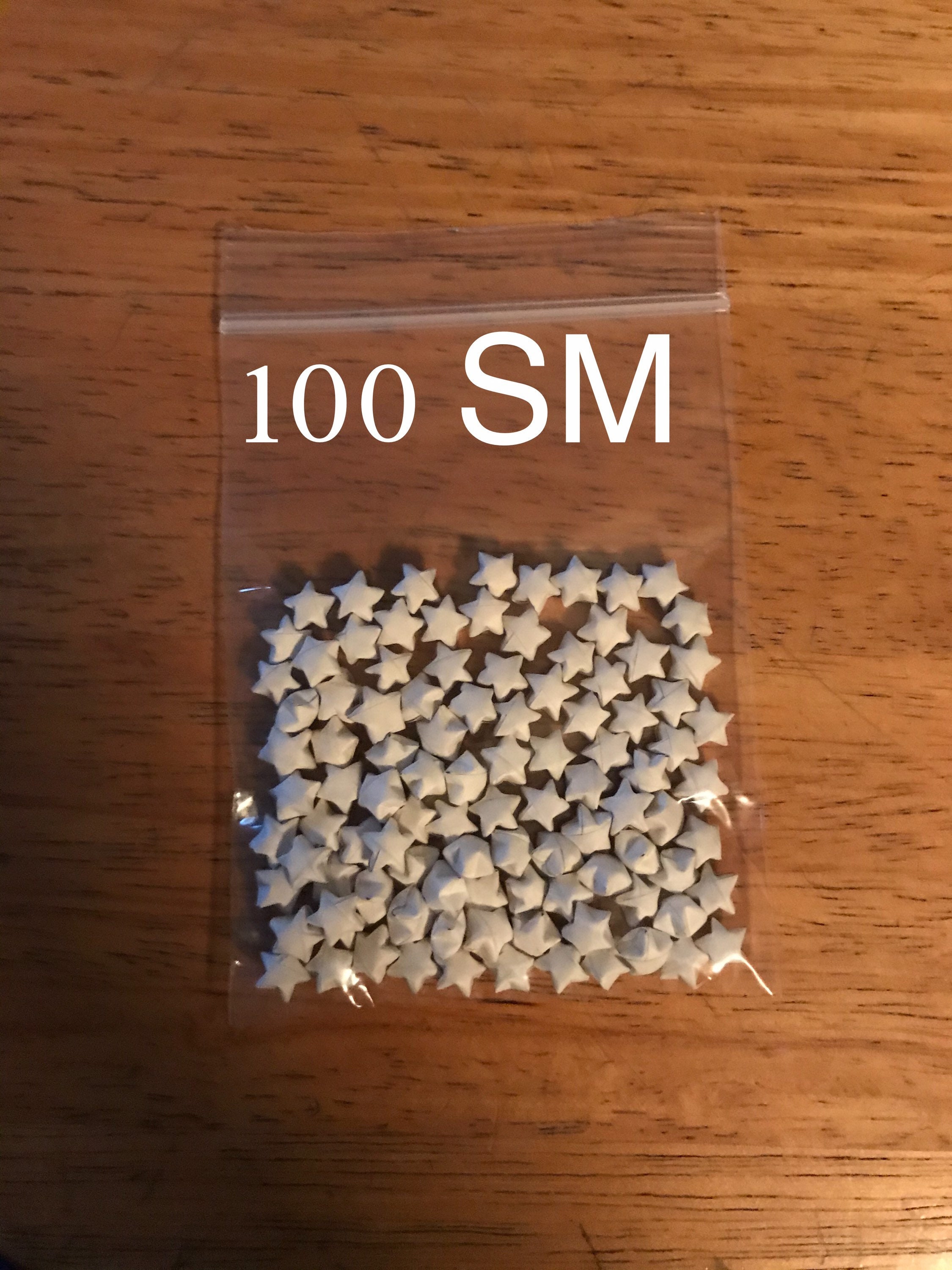 White Origami Stars, Lucky Stars, 100 Origami Stars, 50 Origami Stars, Paper Stars, Origami Bulk, Stars, Origami Lucky Stars, White Stars - Thumbnail 6