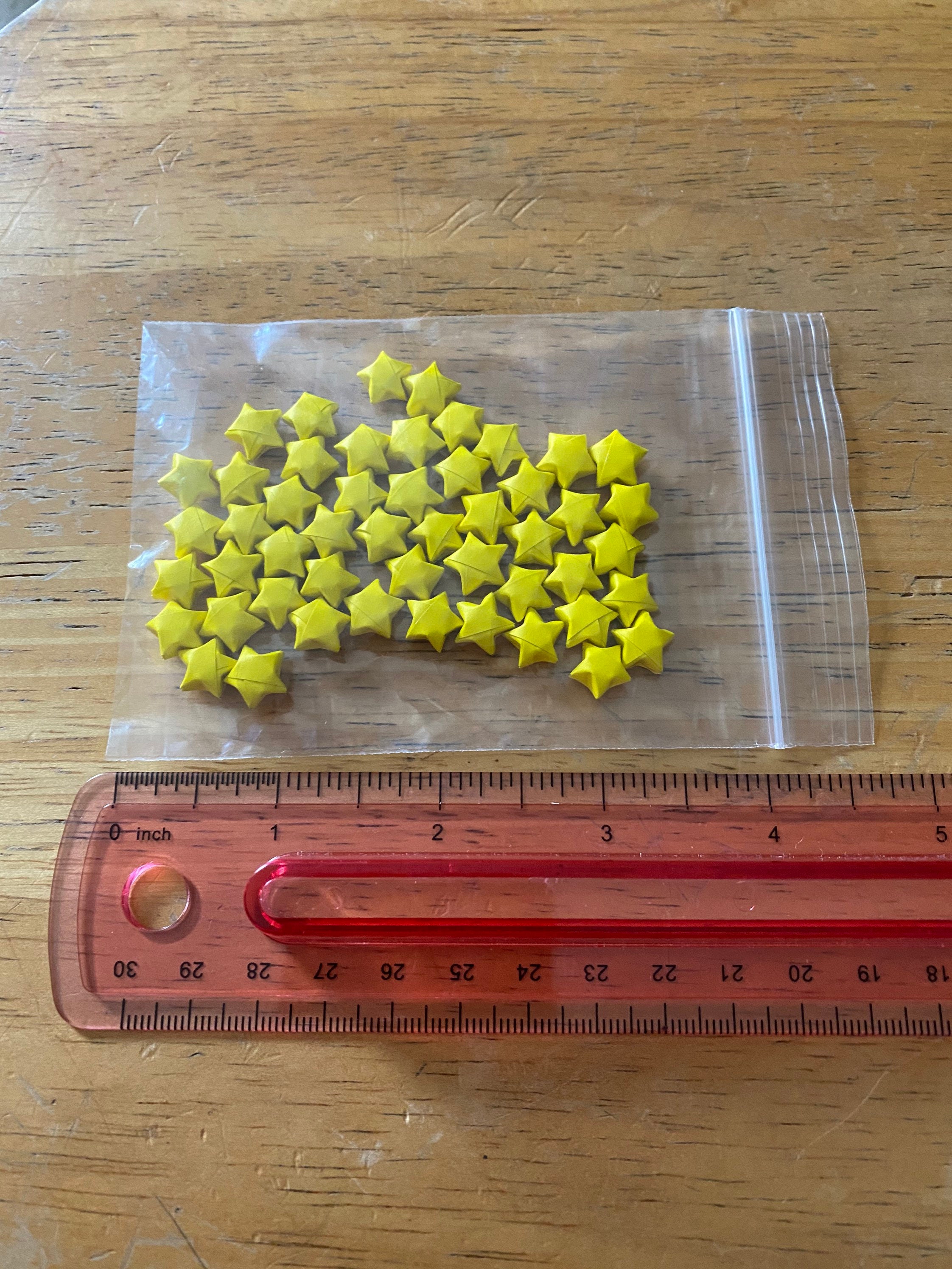 Yellow Origami Stars, Bulk Stars, 100 Stars, 200 Stars, Yellow Stars, Origami Stars, Lucky Stars, Paper Stars, Origami Bulk, Stars, Yellow - Thumbnail 6