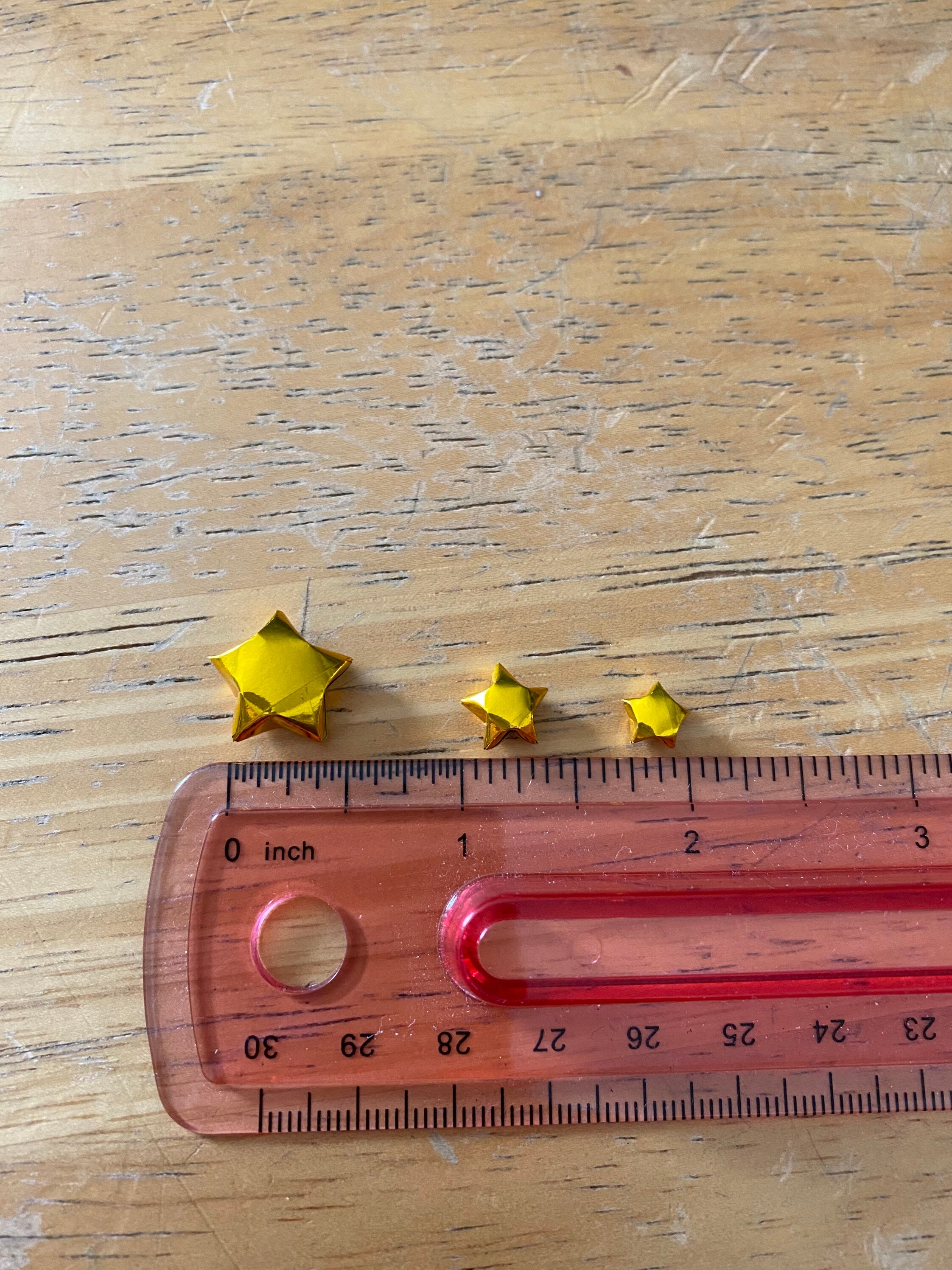 Gold Origami Stars, Bulk Stars, 100 Stars, 200 Stars, Gold Stars, Origami Stars, Lucky Stars, Paper Stars, Origami Bulk, Holiday Decor - Thumbnail 4