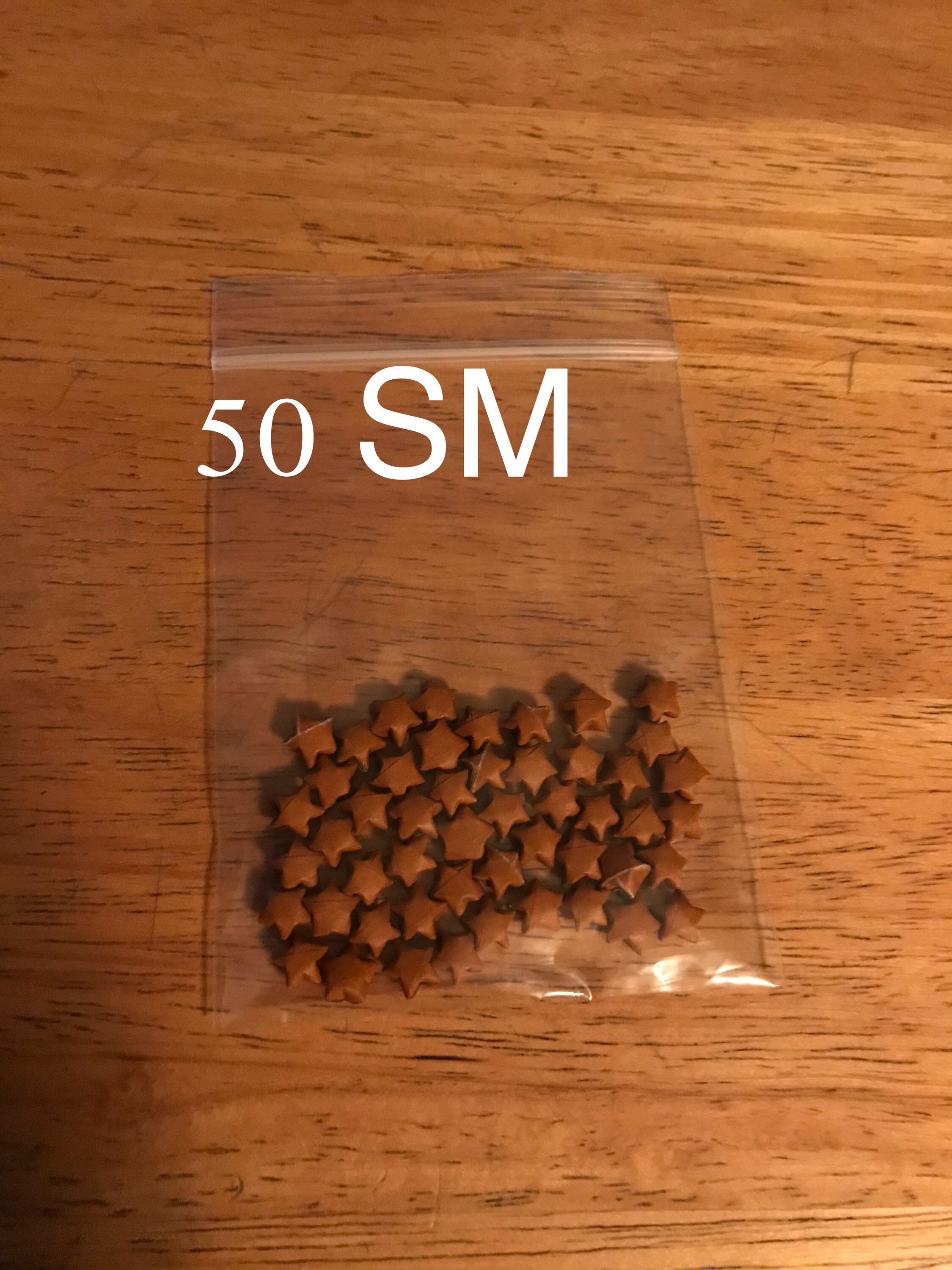 Brown Origami Stars, Bulk Stars, 100 Stars, 200 Stars, Brown Stars, Origami Stars, Lucky Stars, Paper Stars, Lucky Stars, Origami Bulk, Star - Thumbnail 3