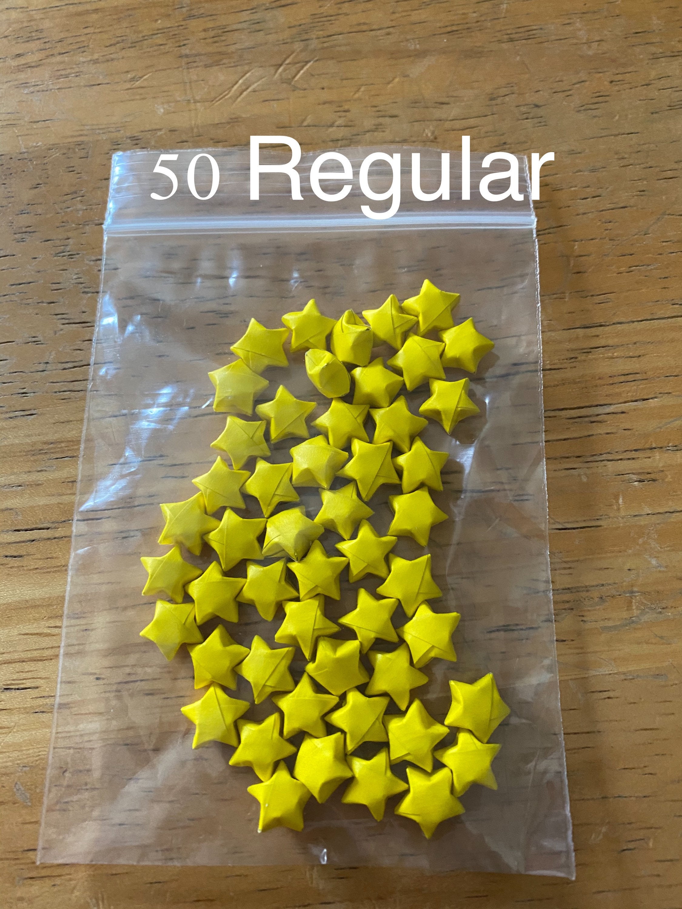 Yellow Origami Stars, Bulk Stars, 100 Stars, 200 Stars, Yellow Stars, Origami Stars, Lucky Stars, Paper Stars, Origami Bulk, Stars, Yellow - Thumbnail 2