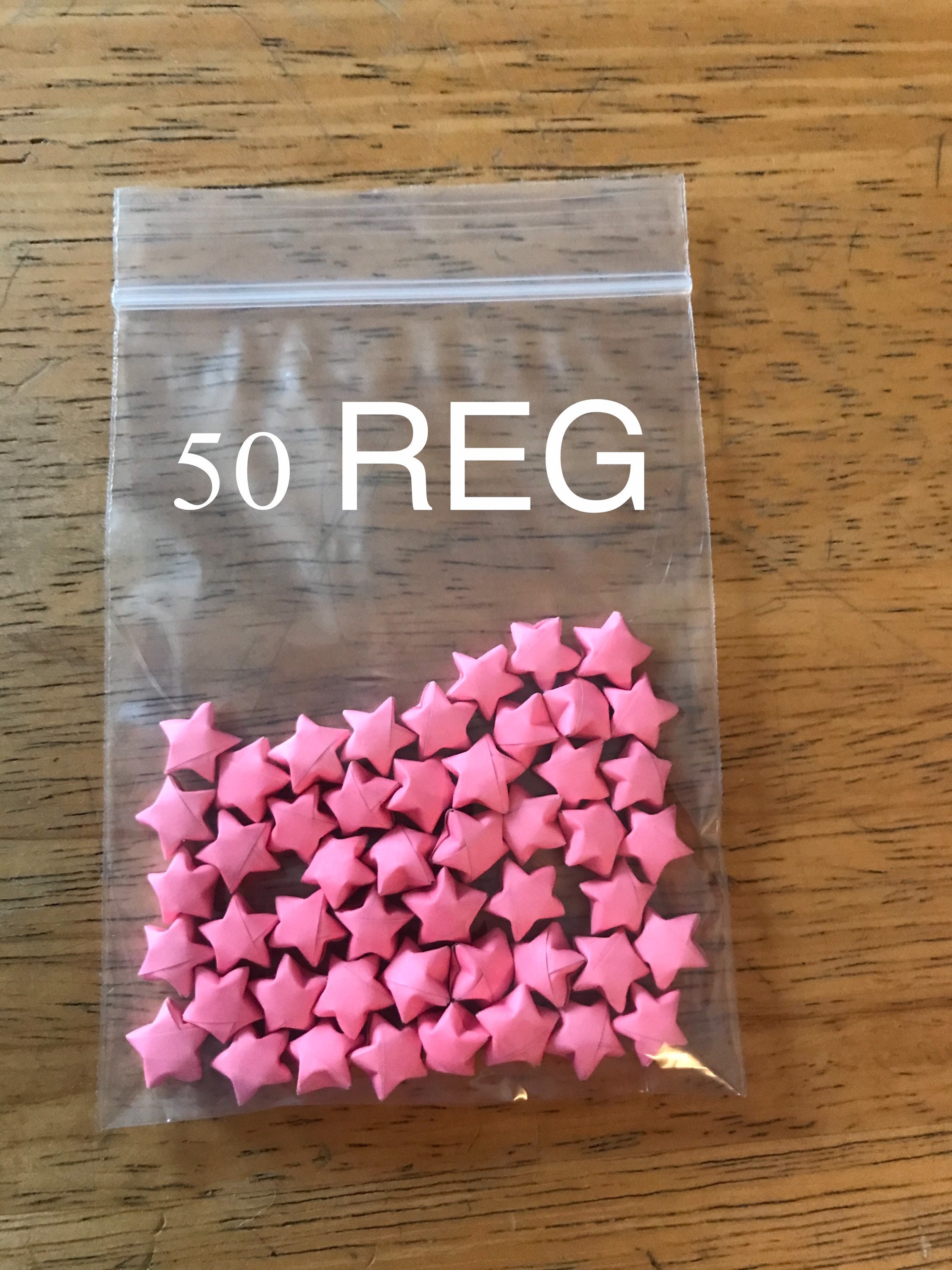 Pink Origami Stars, Bulk Stars, 100 Stars, 200 Stars, Pink Stars, Origami Stars, Lucky Stars, Paper Stars, Lucky Stars, Origami Bulk, Stars - Thumbnail 2
