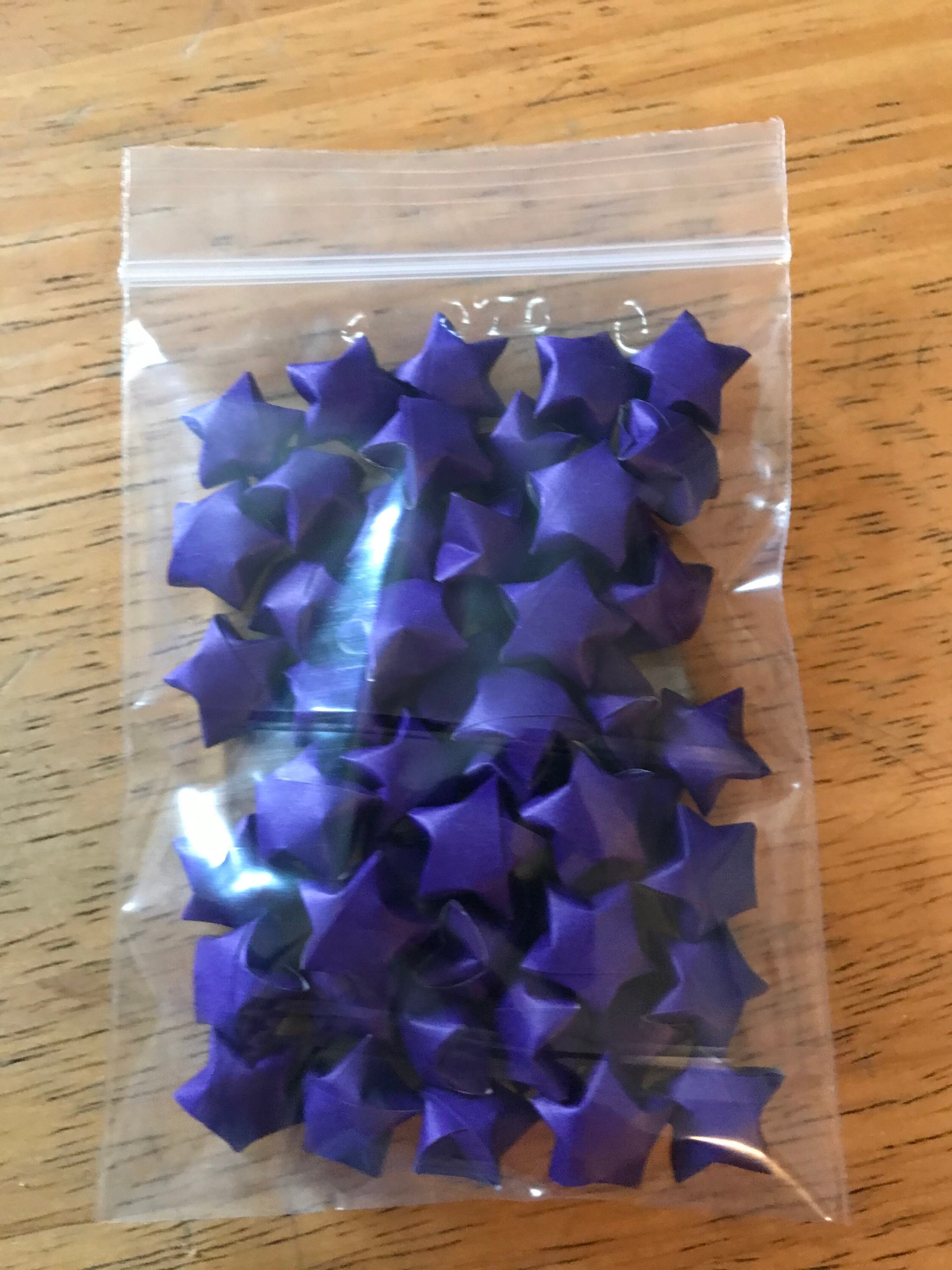 Purple Origami Stars, Bulk Stars, 100 Stars, 200 Stars, Purple Stars, Origami Stars, Lucky Stars, Paper Stars, Origami Bulk, Lucky Stars