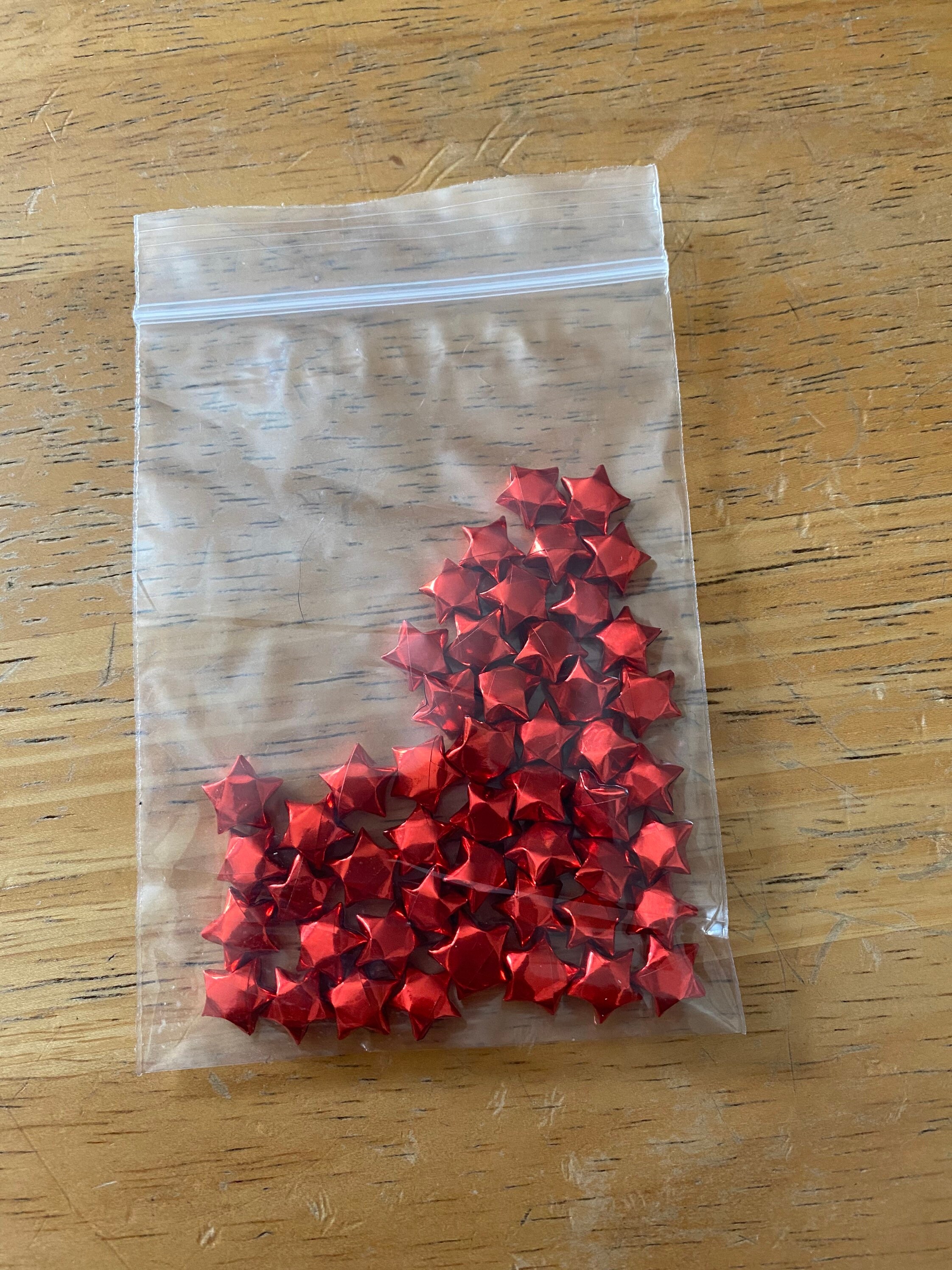 Metallic Red Origami Stars, Bulk Stars, 100 Stars, 200 Stars, Red Stars, Origami Stars, Origami Bulk, Paper Stars, Lucky Stars, Stars