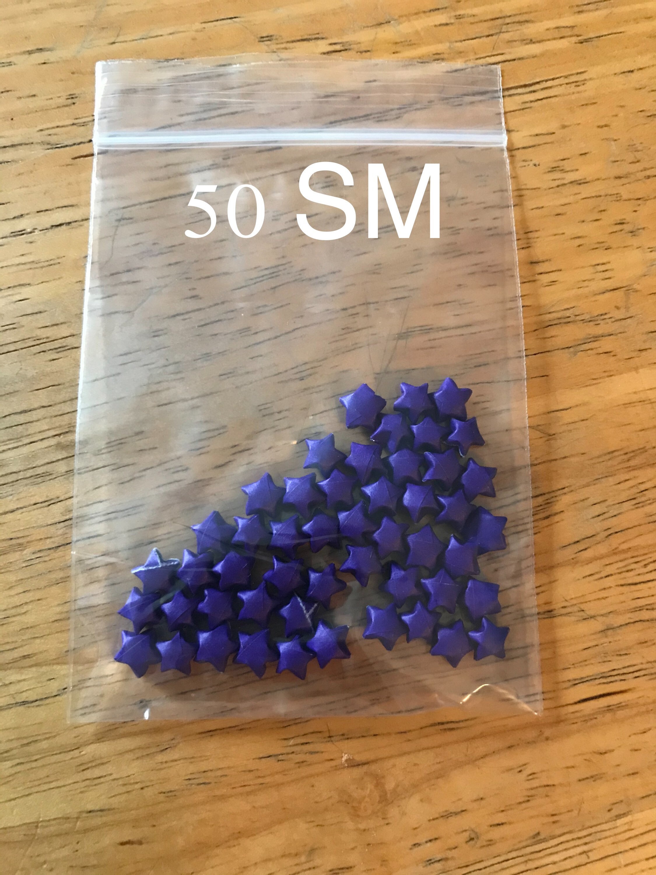 Purple Origami Stars, Bulk Stars, 100 Stars, 200 Stars, Purple Stars, Origami Stars, Lucky Stars, Paper Stars, Origami Bulk, Lucky Stars - Thumbnail 5