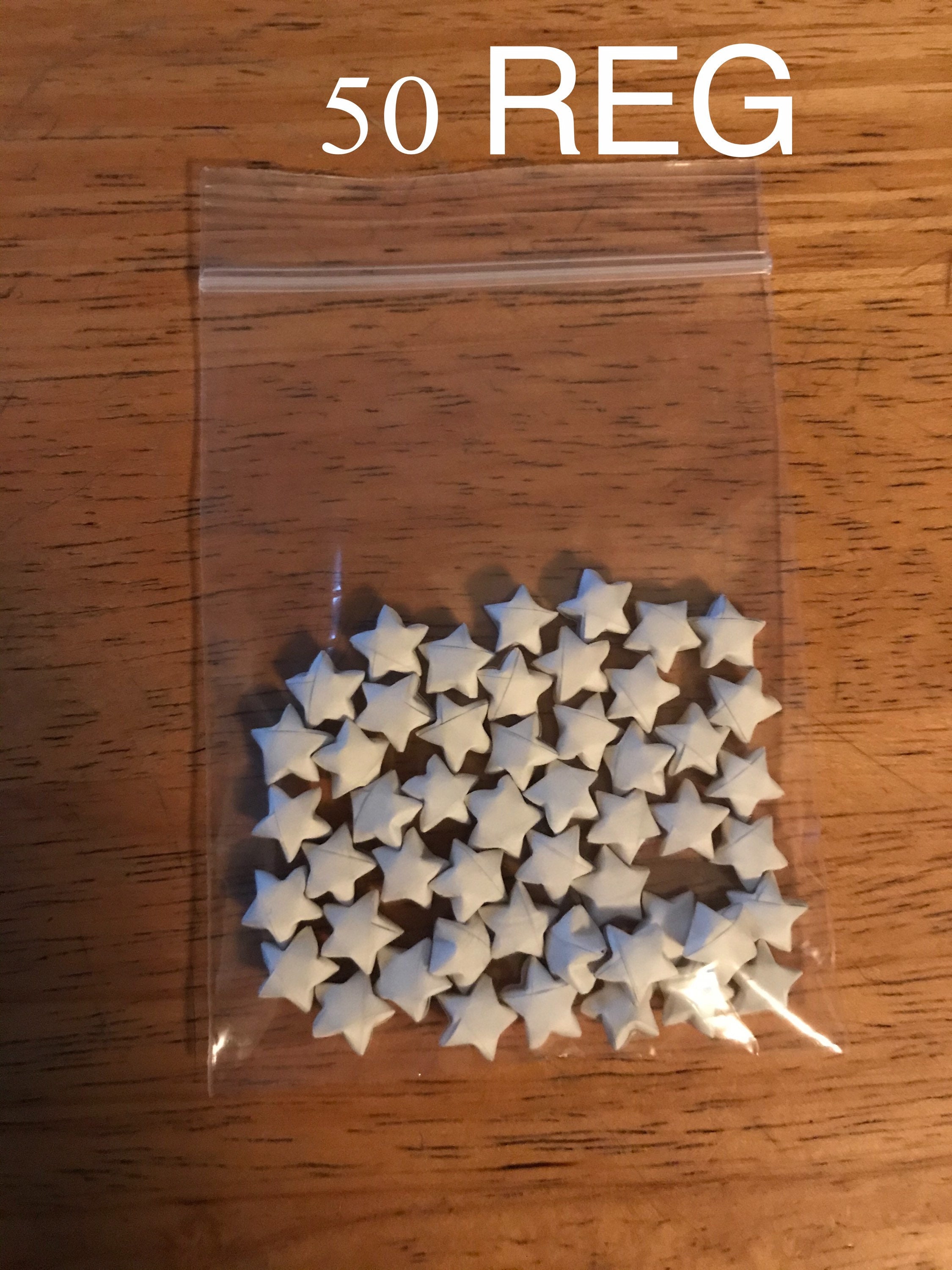 White Origami Stars, Lucky Stars, 100 Origami Stars, 50 Origami Stars, Paper Stars, Origami Bulk, Stars, Origami Lucky Stars, White Stars - Thumbnail 2