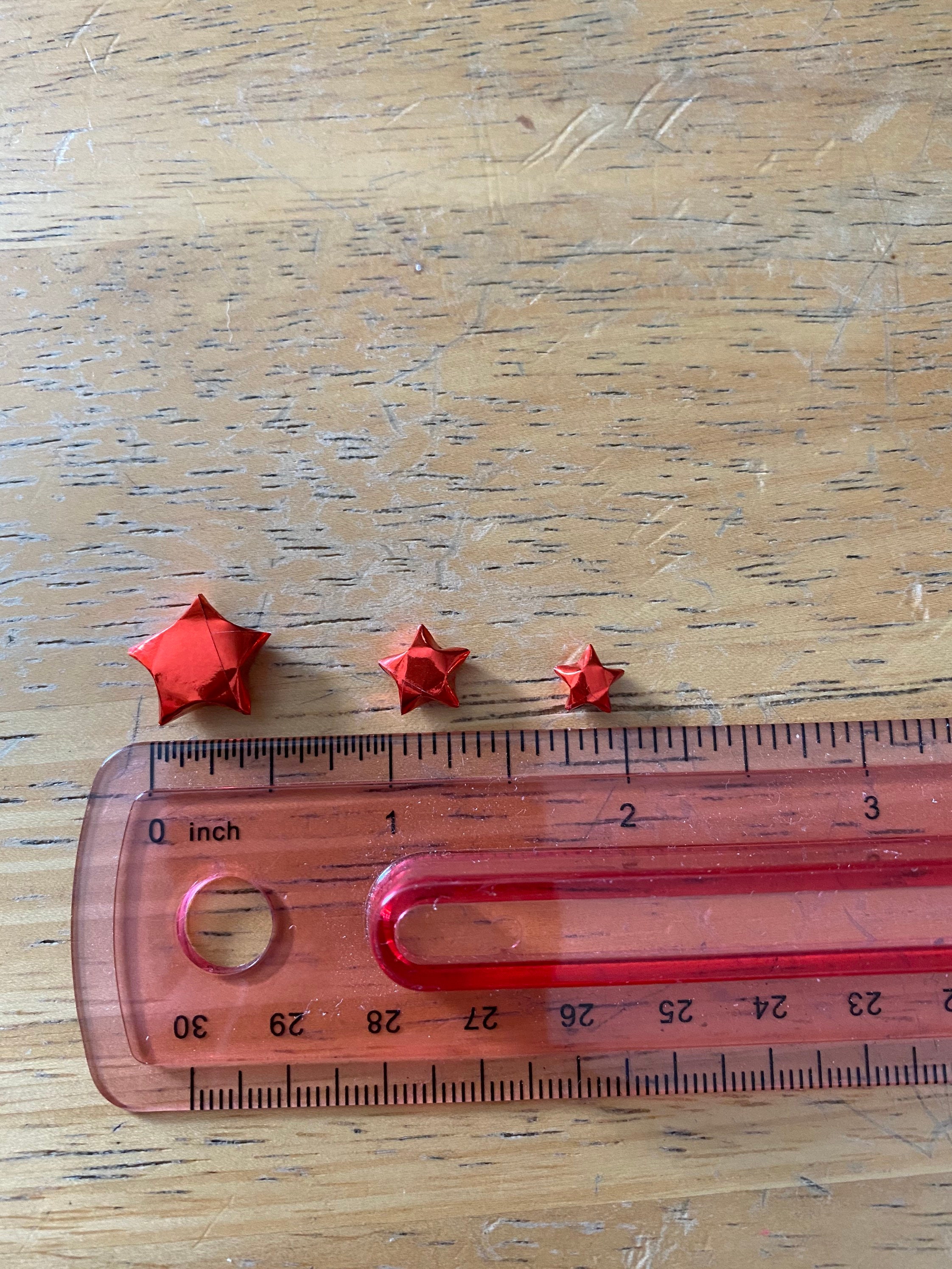 Metallic Red Origami Stars, Bulk Stars, 100 Stars, 200 Stars, Red Stars, Origami Stars, Origami Bulk, Paper Stars, Lucky Stars, Stars - Thumbnail 2