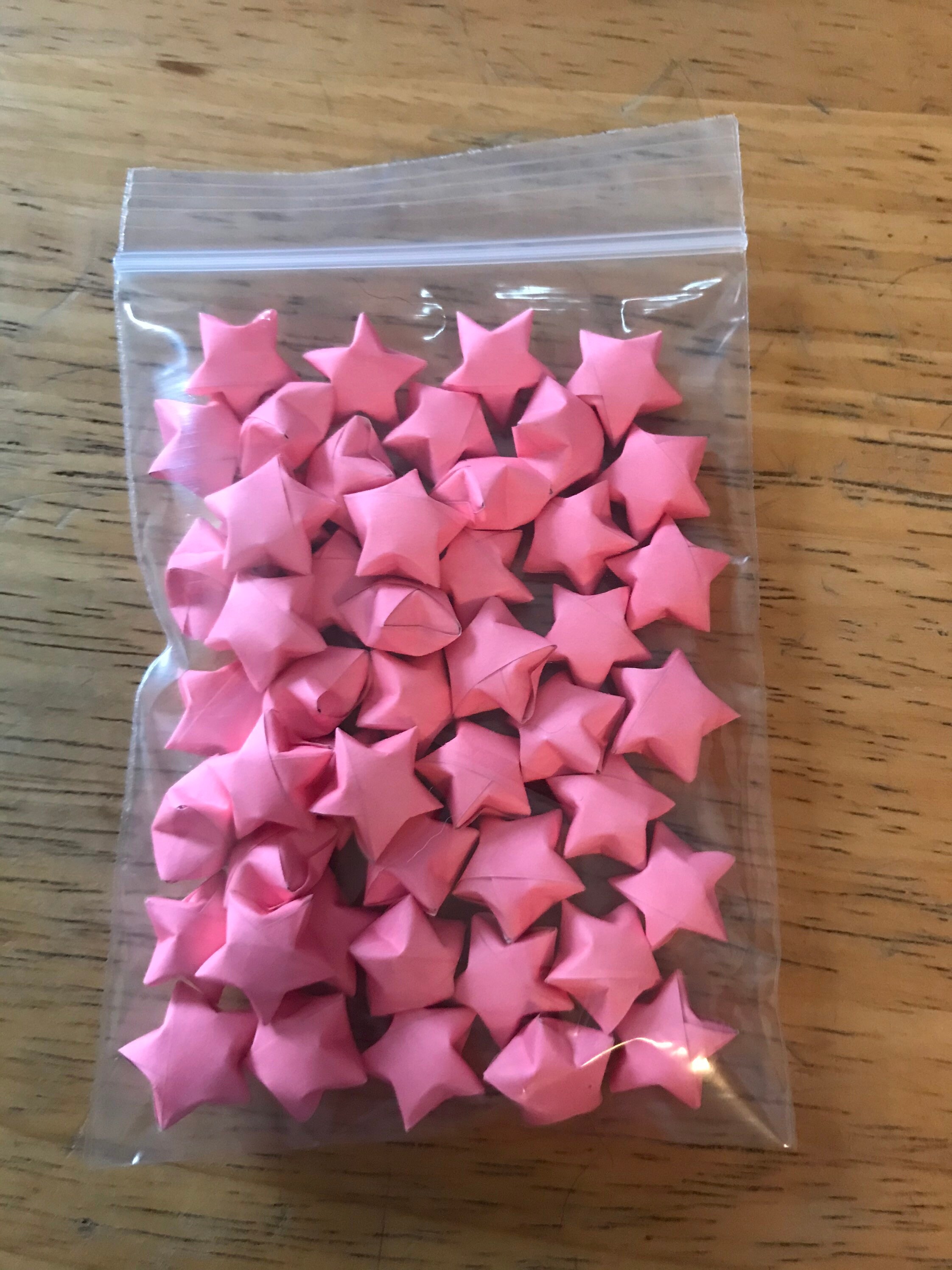 Pink Origami Stars, Bulk Stars, 100 Stars, 200 Stars, Pink Stars, Origami Stars, Lucky Stars, Paper Stars, Lucky Stars, Origami Bulk, Stars