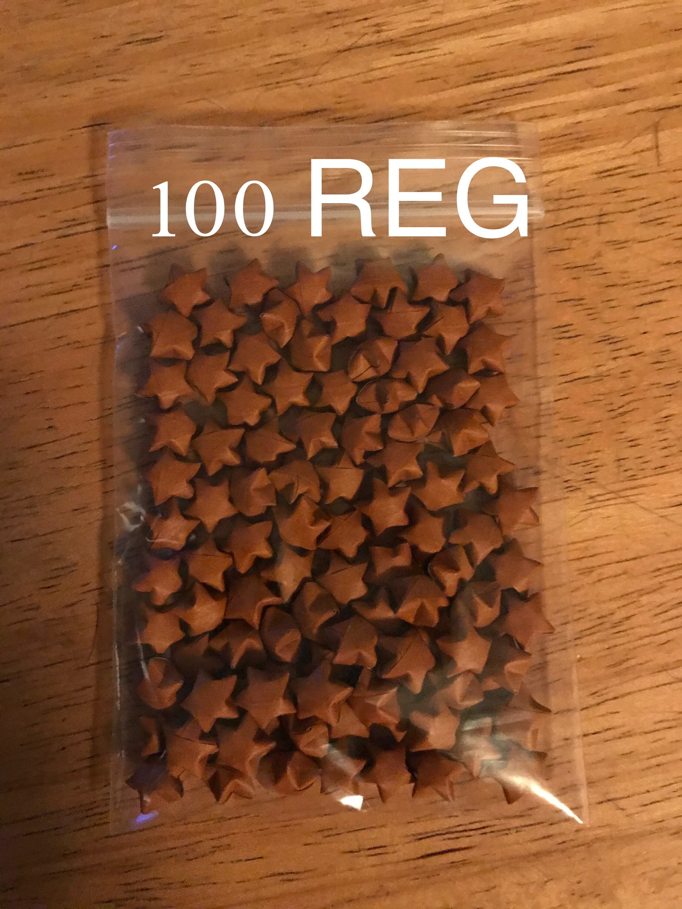 Brown Origami Stars, Bulk Stars, 100 Stars, 200 Stars, Brown Stars, Origami Stars, Lucky Stars, Paper Stars, Lucky Stars, Origami Bulk, Star - Thumbnail 5