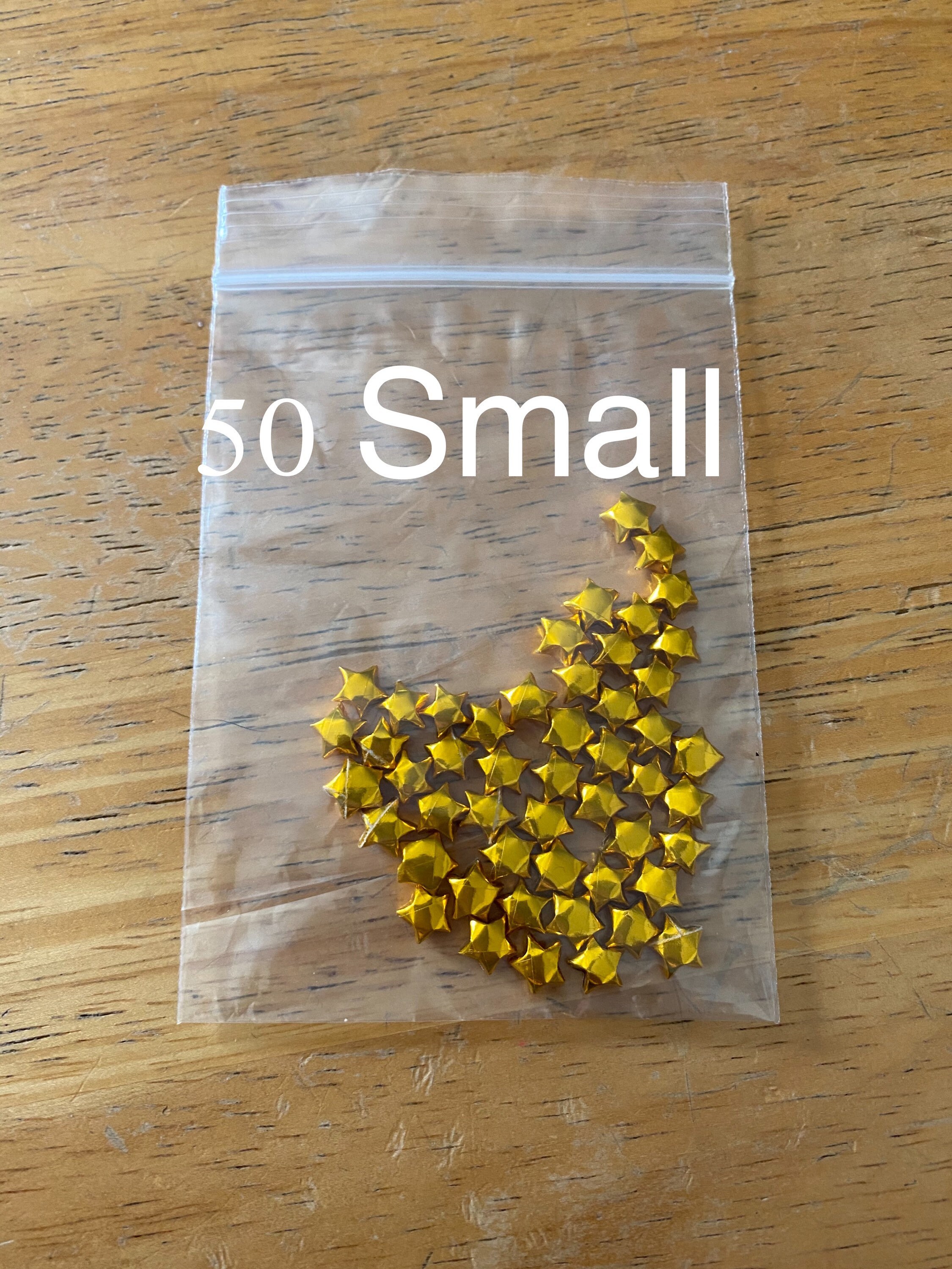 Gold Origami Stars, Bulk Stars, 100 Stars, 200 Stars, Gold Stars, Origami Stars, Lucky Stars, Paper Stars, Origami Bulk, Holiday Decor - Thumbnail 3