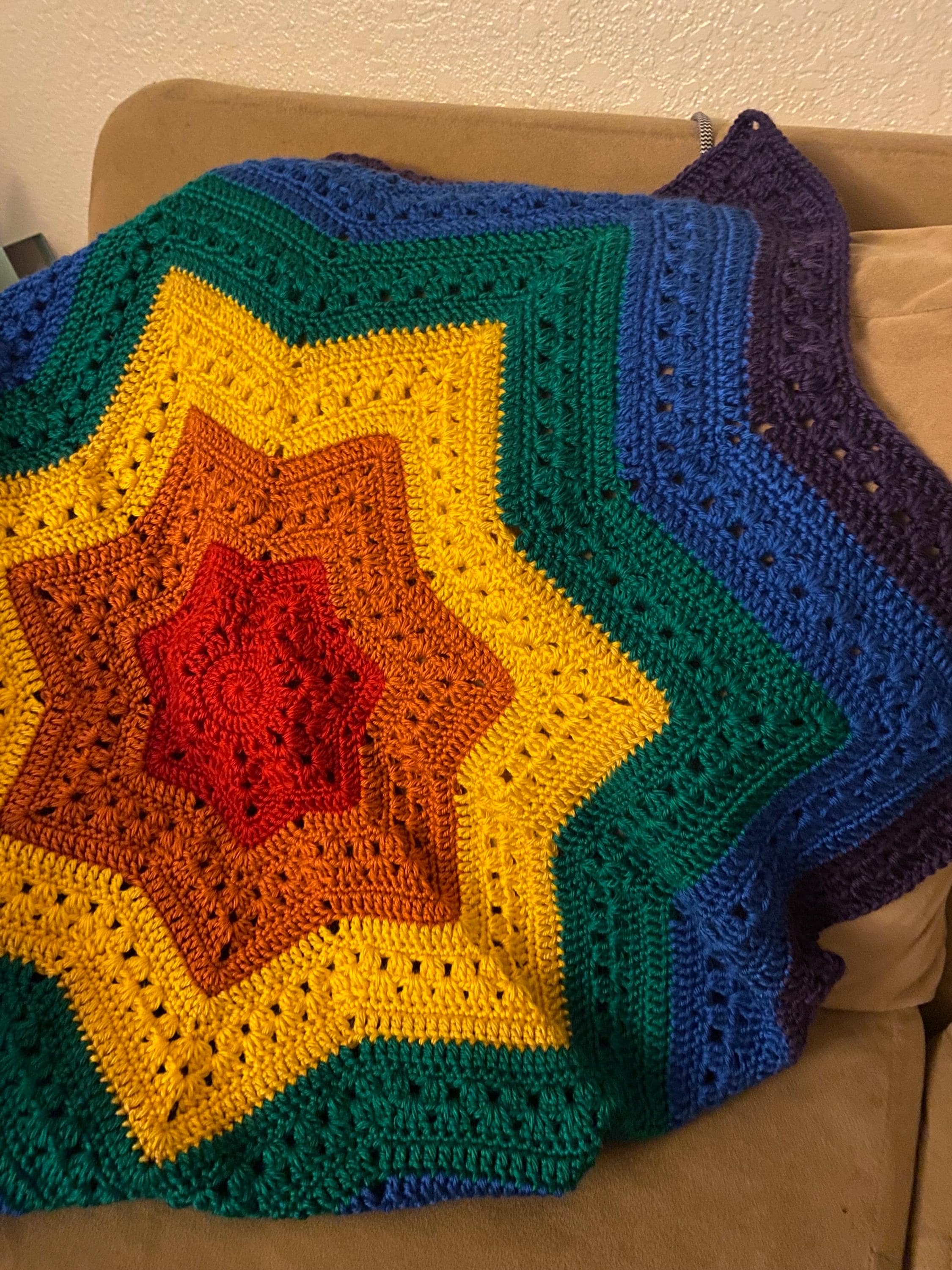 Rainbow Baby Blanket, Crochet Baby Blanket, Rainbow Baby, Baby Shower Gift, Handmade Blanket, Rainbow Blanket, Baby, Baby Gifts, Crocheted