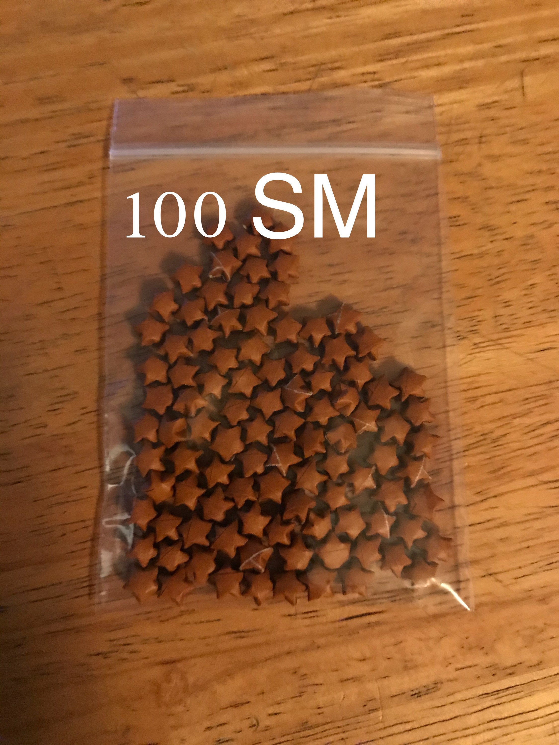 Brown Origami Stars, Bulk Stars, 100 Stars, 200 Stars, Brown Stars, Origami Stars, Lucky Stars, Paper Stars, Lucky Stars, Origami Bulk, Star - Thumbnail 6