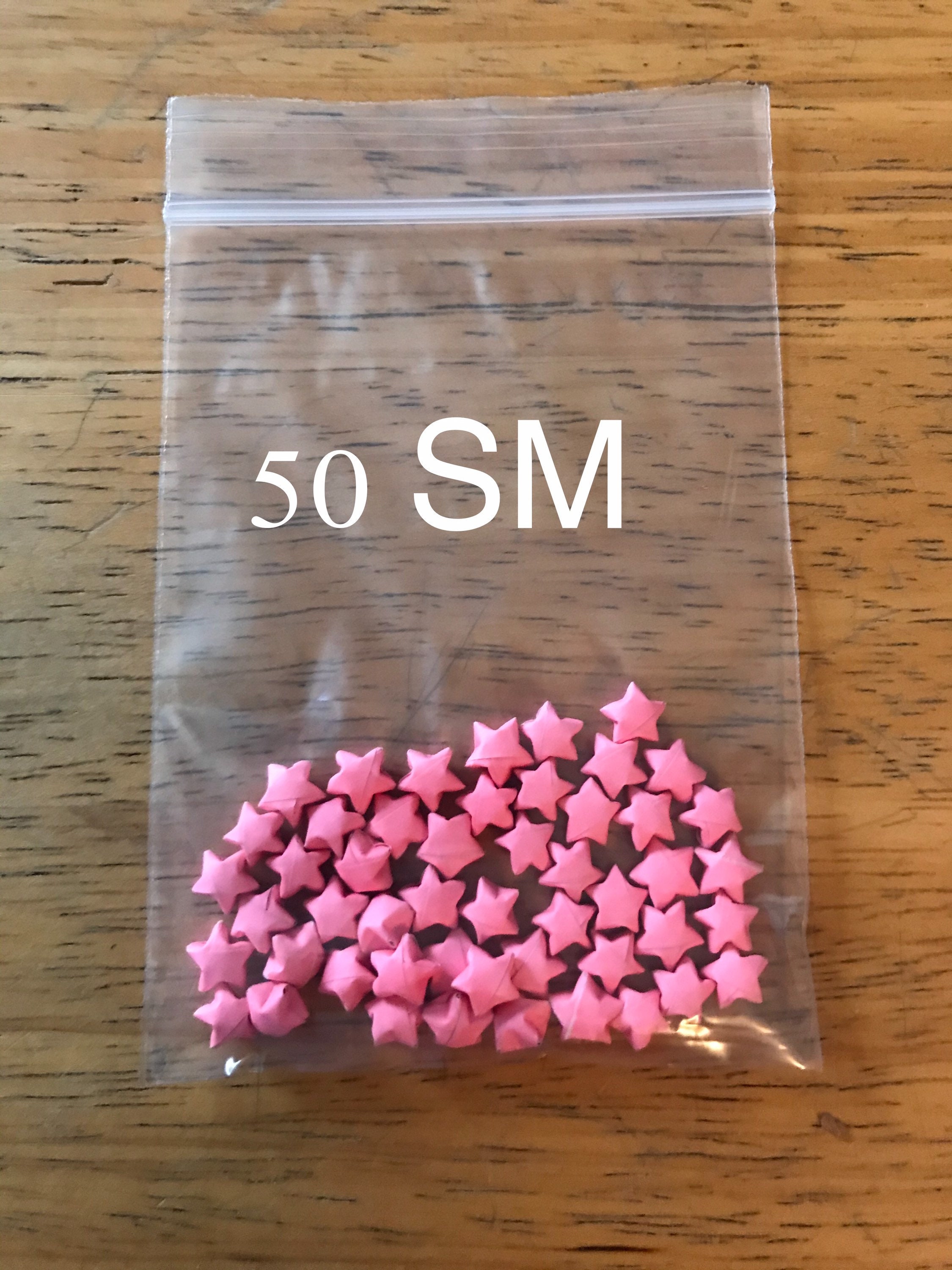 Pink Origami Stars, Bulk Stars, 100 Stars, 200 Stars, Pink Stars, Origami Stars, Lucky Stars, Paper Stars, Lucky Stars, Origami Bulk, Stars - Thumbnail 4