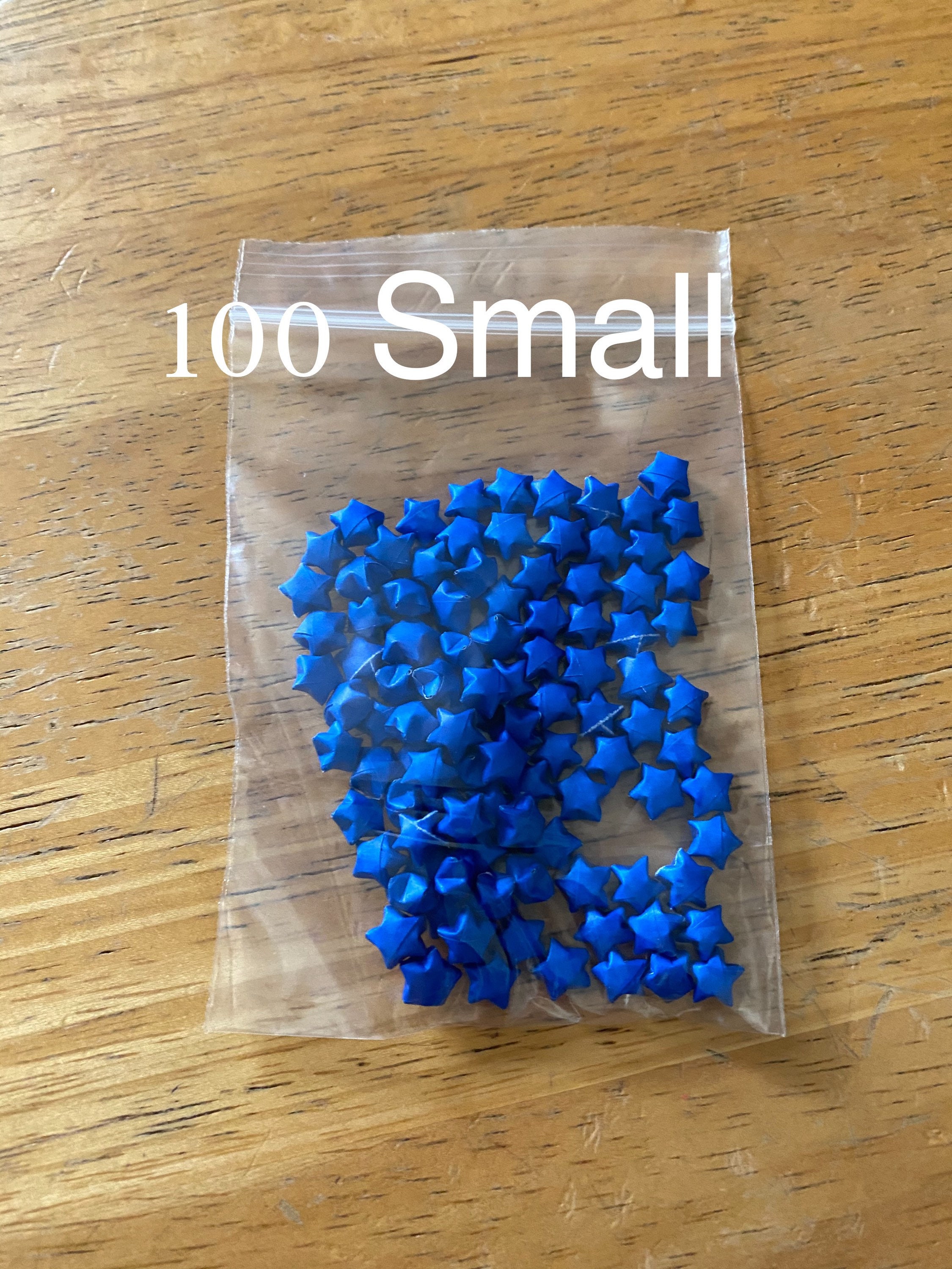 Blue Origami Stars, Bulk Stars, 100 Stars, 200 Stars, Blue Stars, Origami Stars, Lucky Stars, Paper Stars, Origami Bulk, Christmas Decor - Thumbnail 3