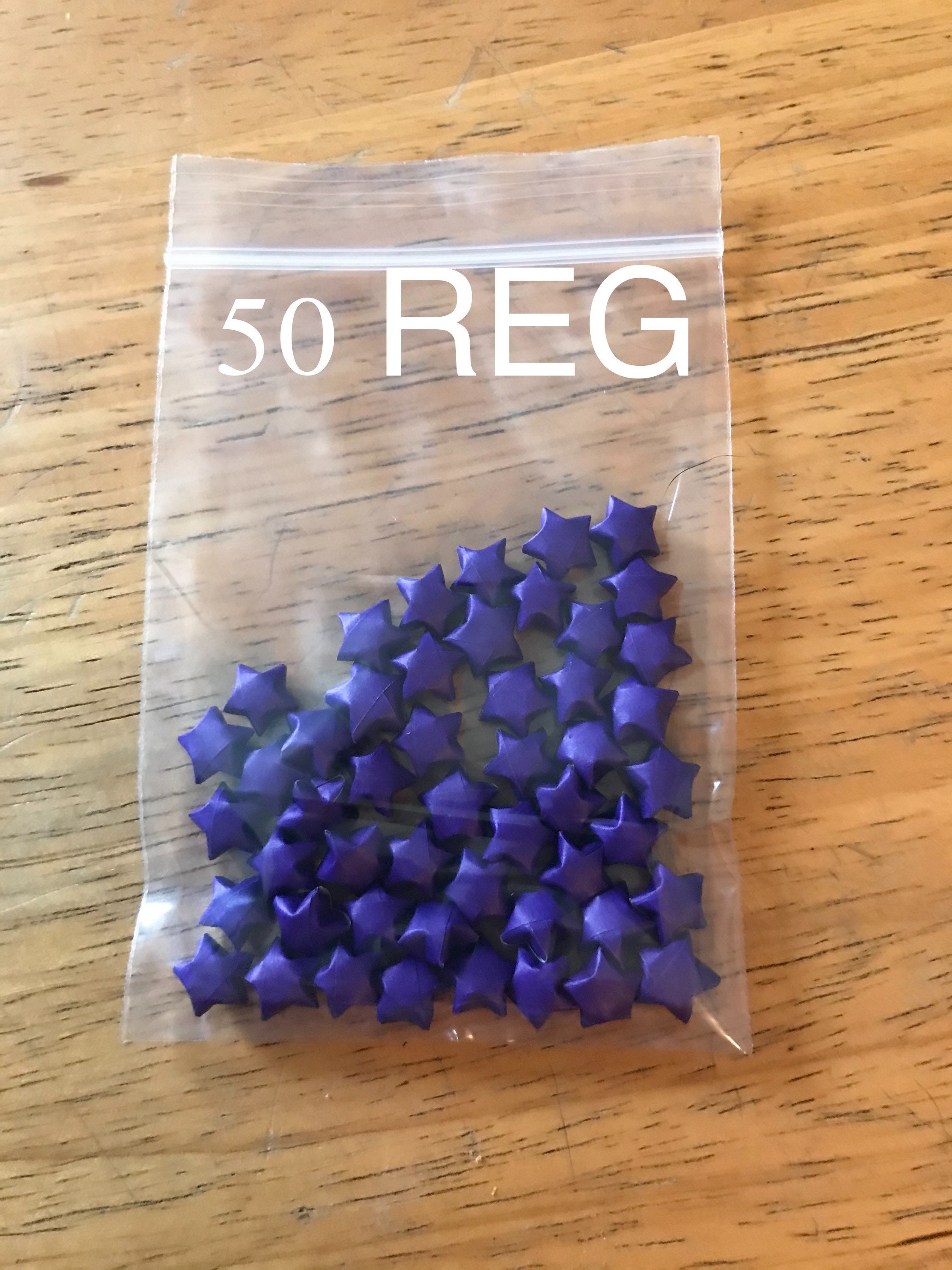 Purple Origami Stars, Bulk Stars, 100 Stars, 200 Stars, Purple Stars, Origami Stars, Lucky Stars, Paper Stars, Origami Bulk, Lucky Stars - Thumbnail 4