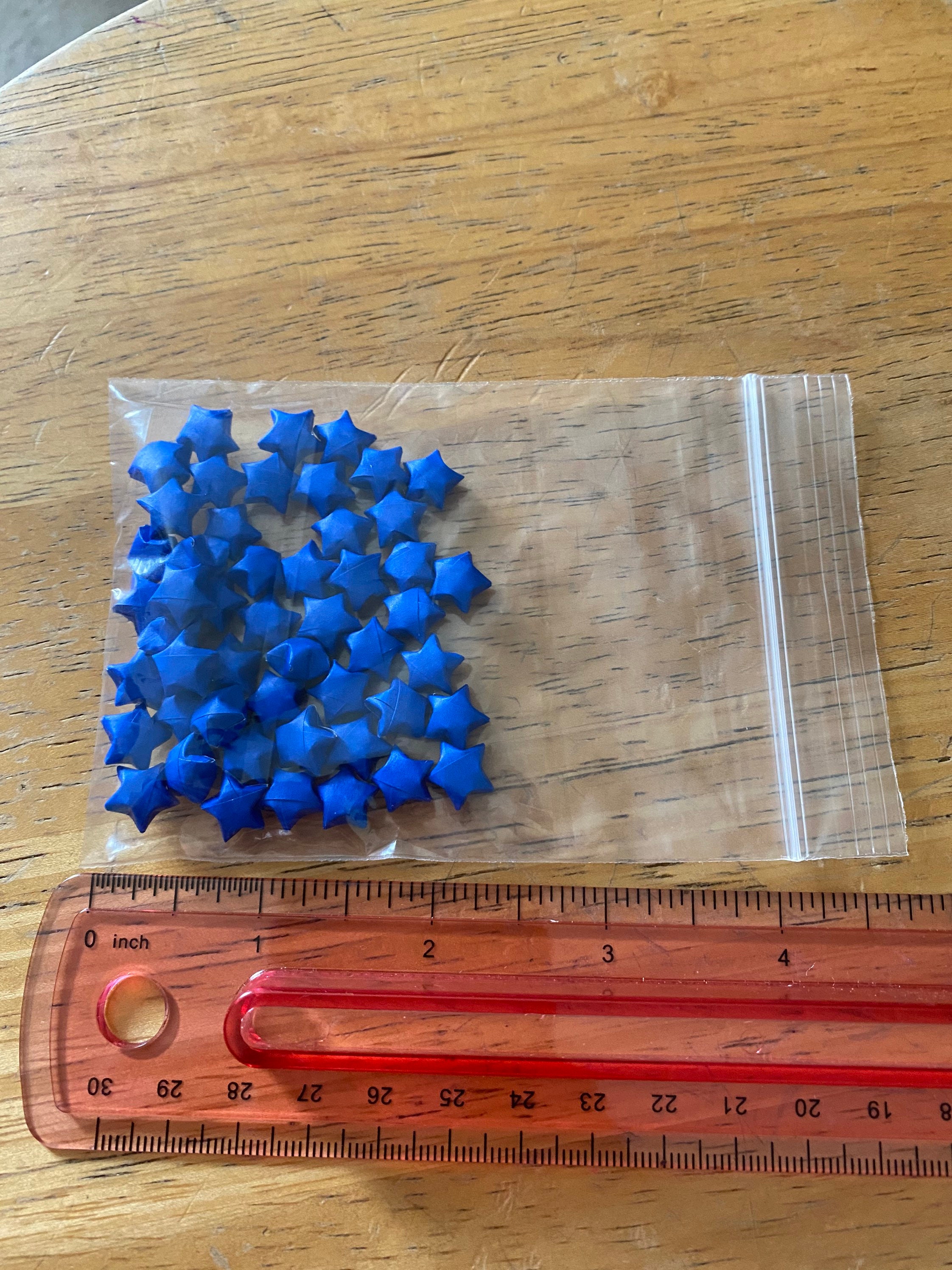 Blue Origami Stars, Bulk Stars, 100 Stars, 200 Stars, Blue Stars, Origami Stars, Lucky Stars, Paper Stars, Origami Bulk, Christmas Decor - Thumbnail 6