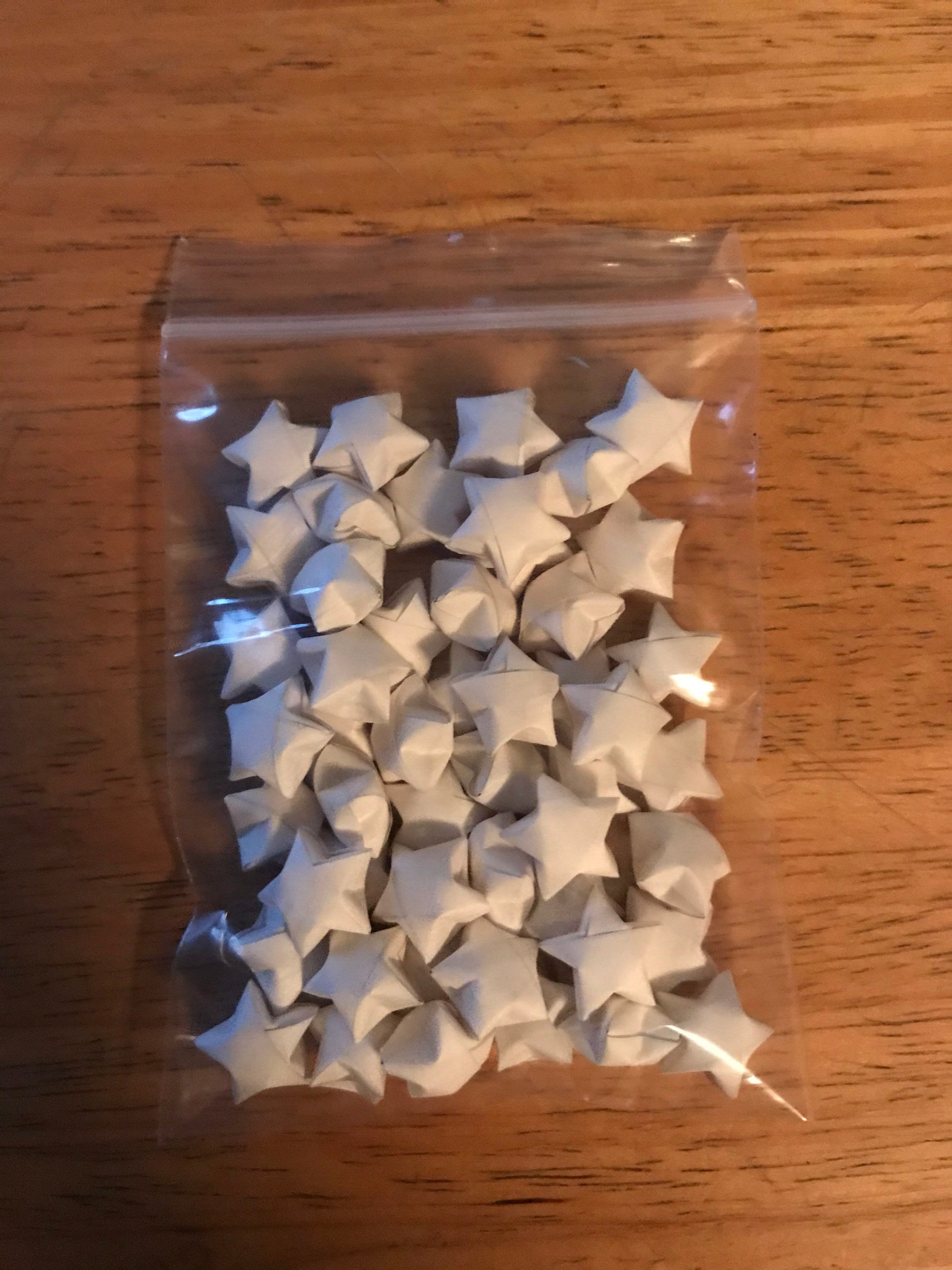 White Origami Stars, Lucky Stars, 100 Origami Stars, 50 Origami Stars, Paper Stars, Origami Bulk, Stars, Origami Lucky Stars, White Stars