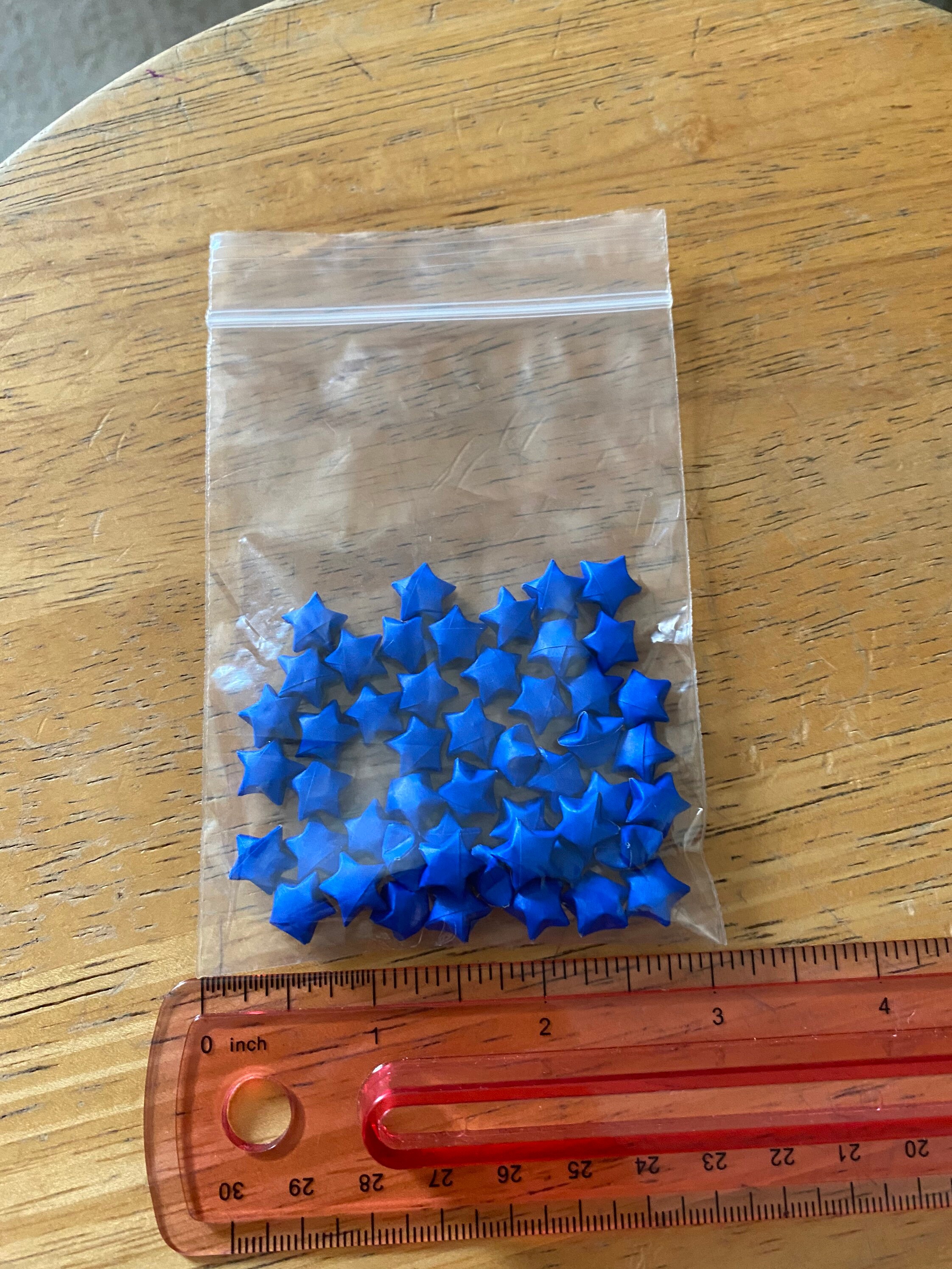 Blue Origami Stars, Bulk Stars, 100 Stars, 200 Stars, Blue Stars, Origami Stars, Lucky Stars, Paper Stars, Origami Bulk, Christmas Decor - Thumbnail 5