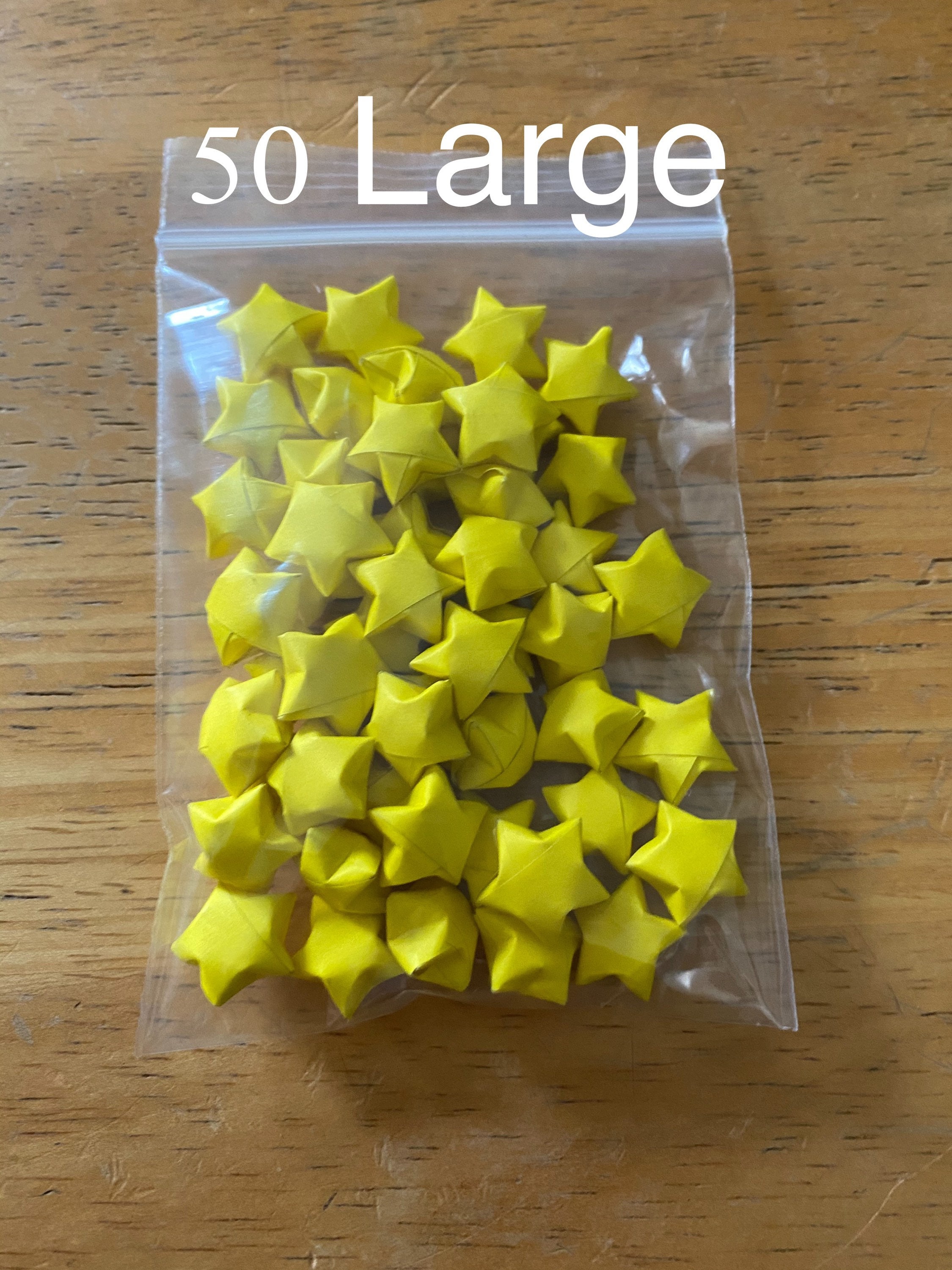 Yellow Origami Stars, Bulk Stars, 100 Stars, 200 Stars, Yellow Stars, Origami Stars, Lucky Stars, Paper Stars, Origami Bulk, Stars, Yellow - Thumbnail 3