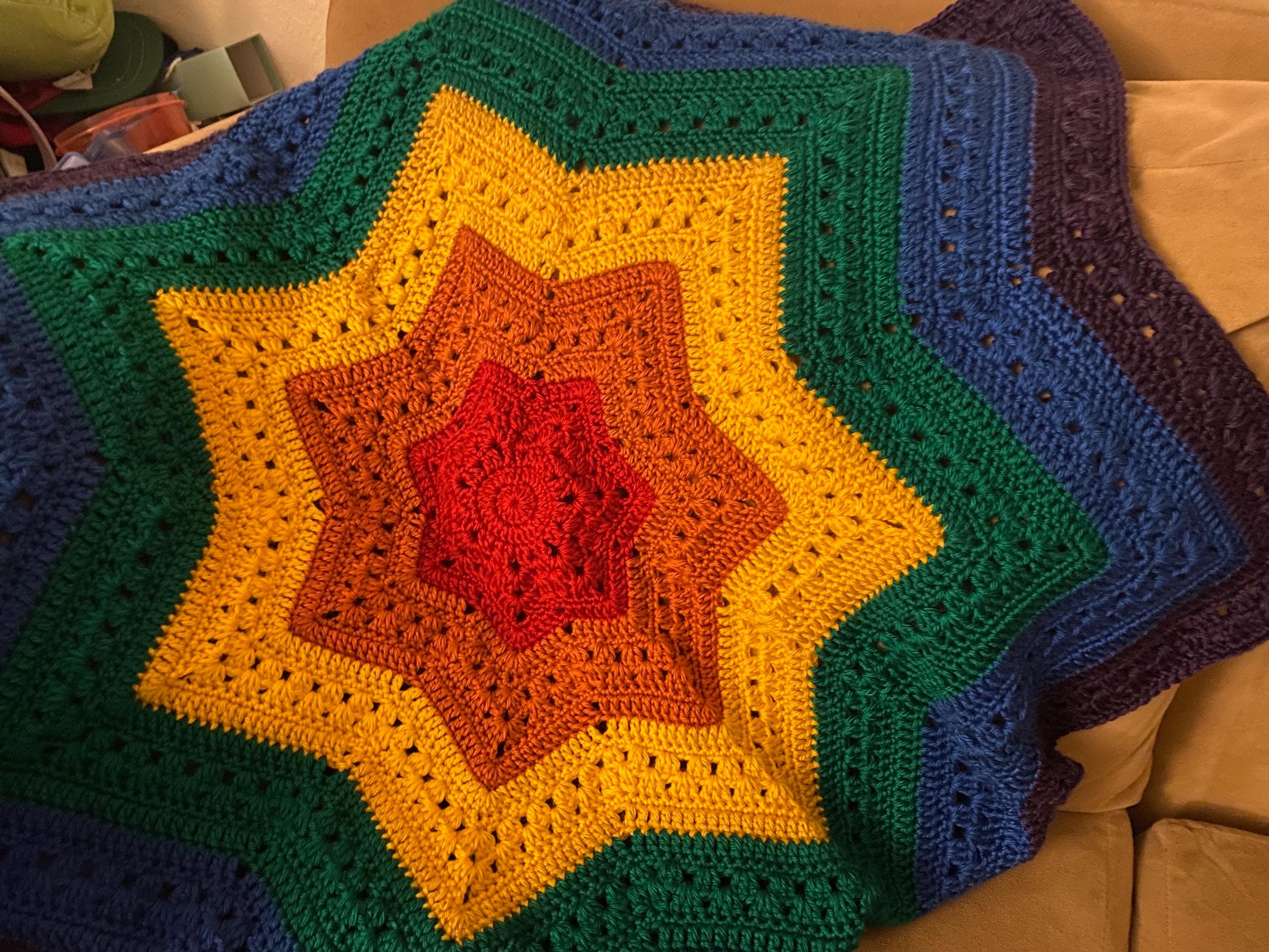 Rainbow Baby Blanket, Crochet Baby Blanket, Rainbow Baby, Baby Shower Gift, Handmade Blanket, Rainbow Blanket, Baby, Baby Gifts, Crocheted - Thumbnail 4