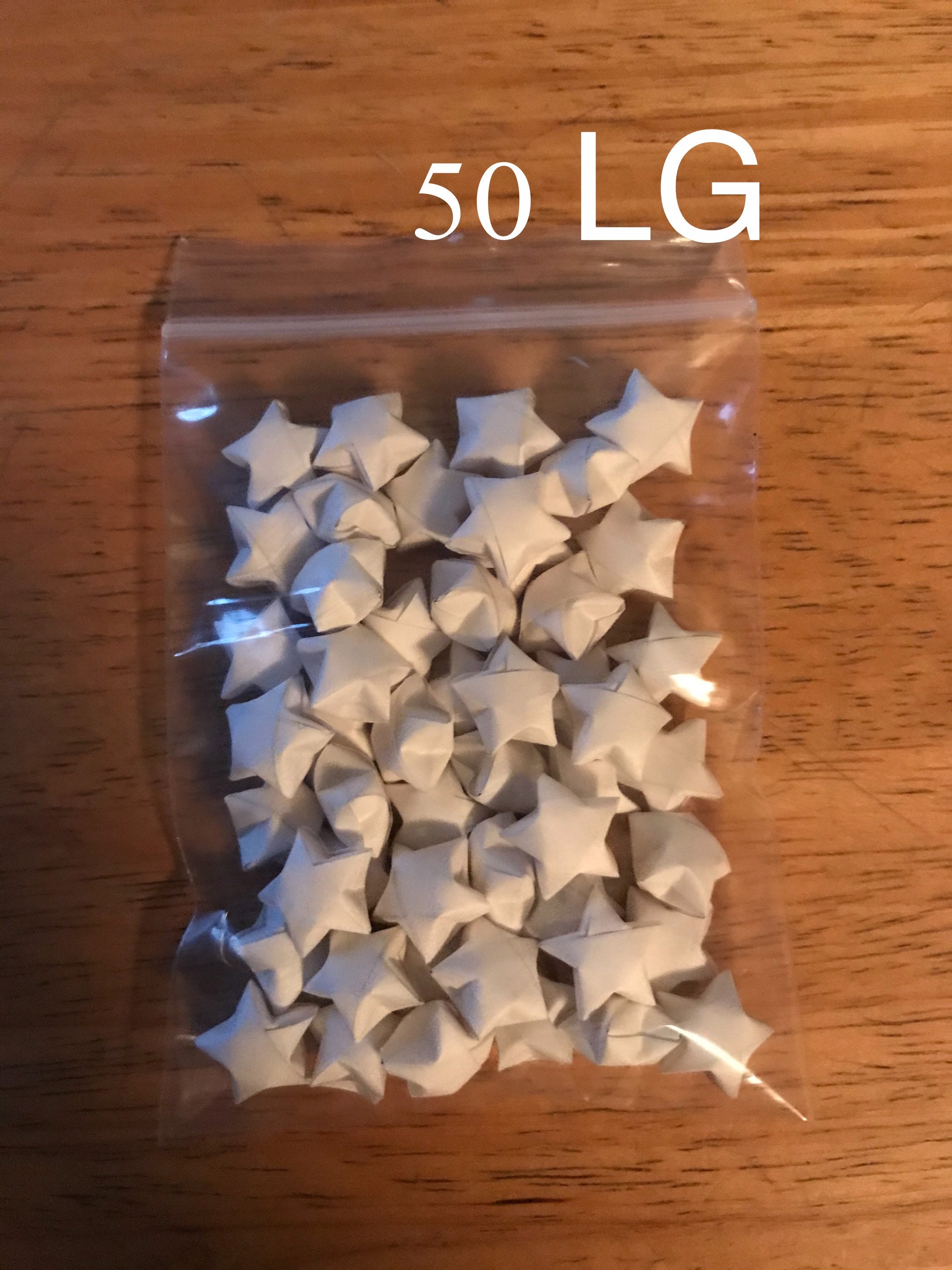 White Origami Stars, Lucky Stars, 100 Origami Stars, 50 Origami Stars, Paper Stars, Origami Bulk, Stars, Origami Lucky Stars, White Stars - Thumbnail 4