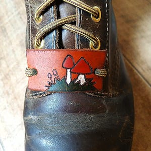Boot charm goblincore mushroom shoe lace acessory witch ornament boot tag
