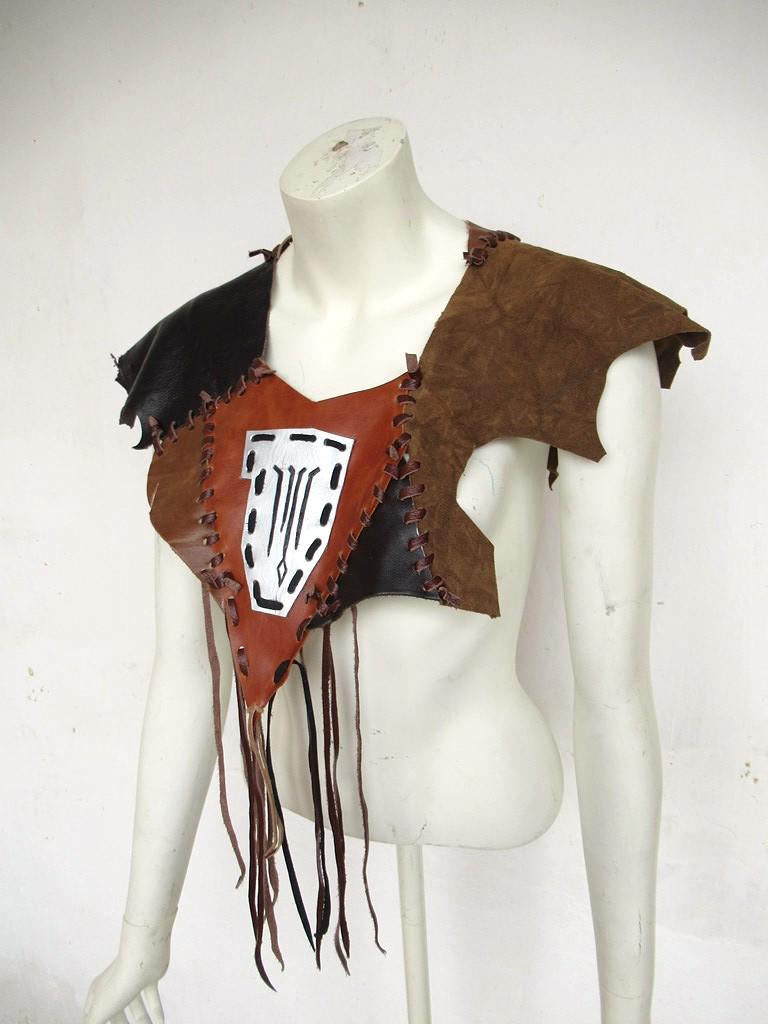 Barbarian Collar Leather Clothing Fantasy Style for Larp or Renfaire - Etsy