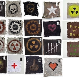 Toppa da cucire Wasteland post-apocalittica per stile Fallout o Mad Max