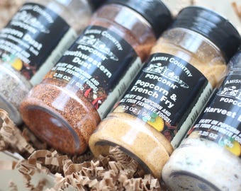 Gourmet Popcorn Seasoning gift box - Grill seasoning gift set - Food seasoning & spice set - Birthday gift Christmas gift -Foodie gift