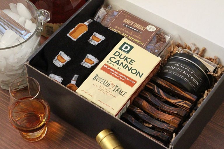Bourbon Gift Box - Curated Bourbon Lover Gift Set - Custom Bourbon Box ...