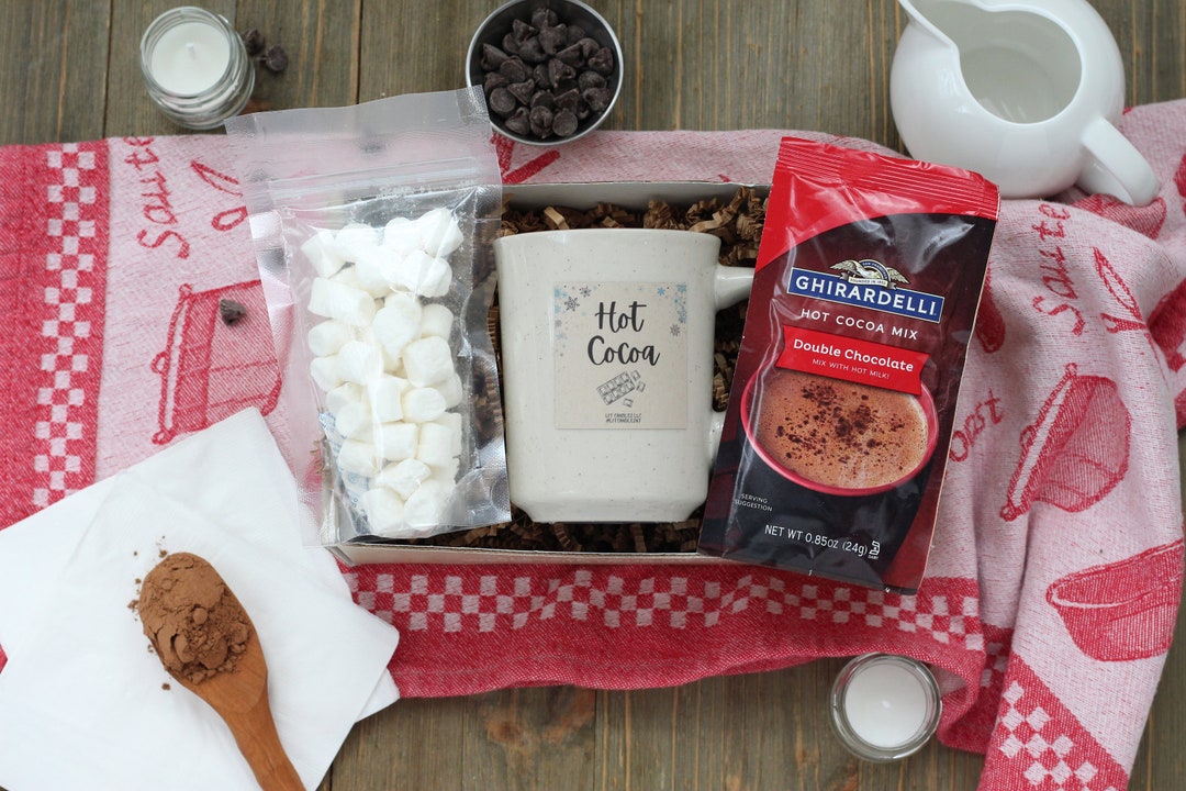 Hot Chocolate Gift Box Hot Cocoa Gift Set With Hot Cocoa Scented Candle