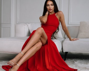 Stunning Backless Bodycon Maxi Dress: Perfect for Prom or Bridesmaids / Red Bodycon Maxi Dress -elegant Choice for Wedding Guests or Parties - Etsy Stunning Backless Bodycon Maxi Dress: Perfect for Prom or Bridesmaids / Red Bodycon Maxi Dress -elegant Choice for Wedding Guests or Parties - Etsy