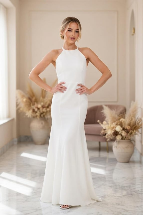 halter trumpet wedding dress Mermaid & Trumpet Bridal Gowns & Dresses in Orlando, FL