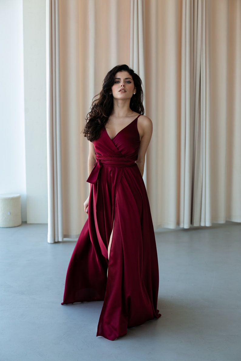 red gown for bride