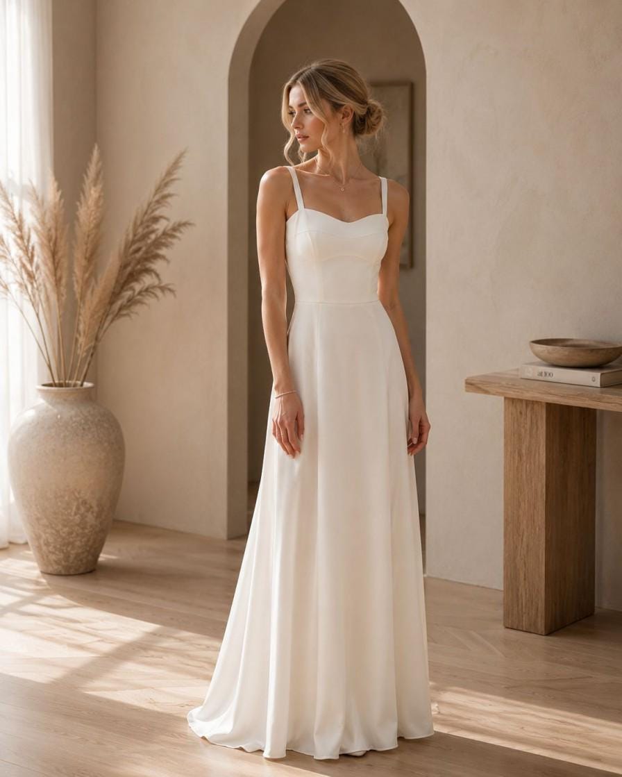 Simple Beach Wedding Dress